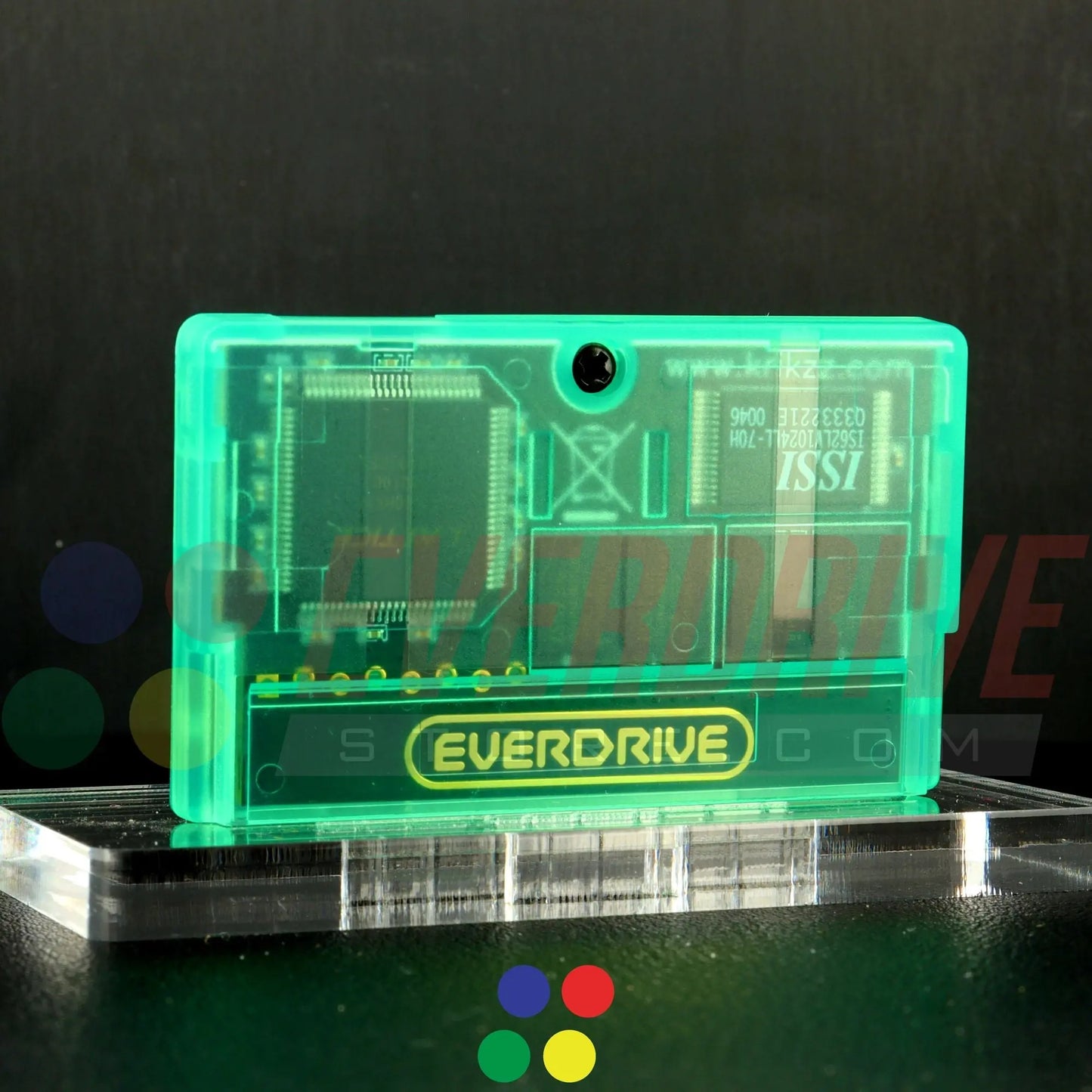 Everdrive GBA Mini - Frosted Green Krikzz