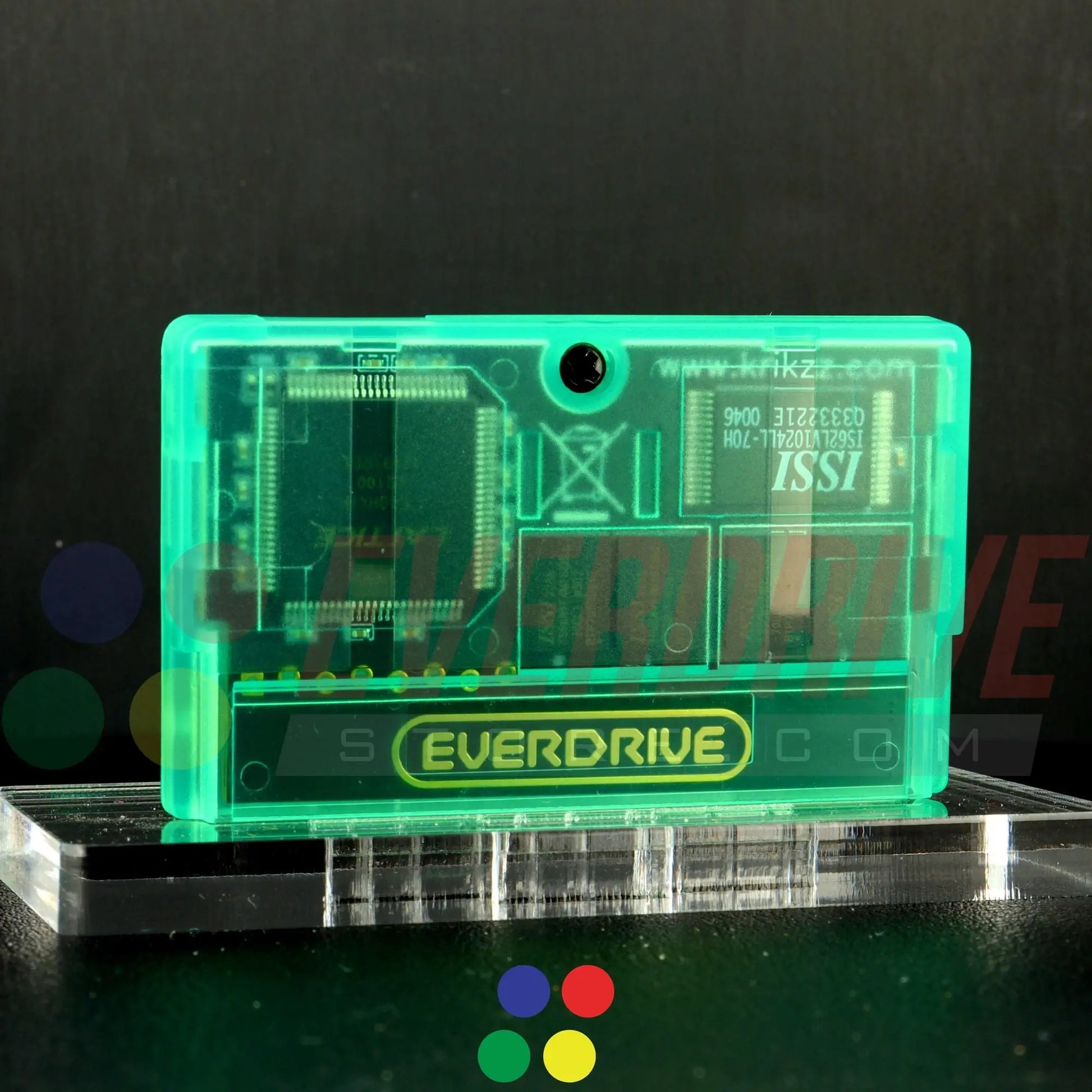 Everdrive GBA Mini - Frosted Green Krikzz