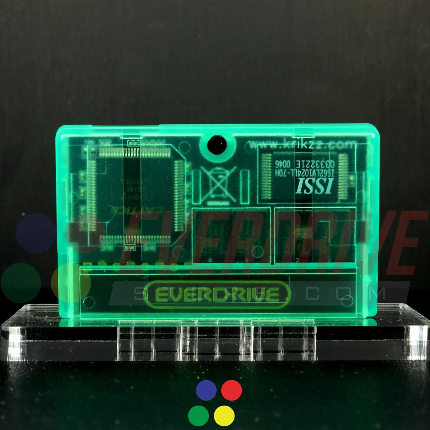 Everdrive GBA Mini - Frosted Green Krikzz