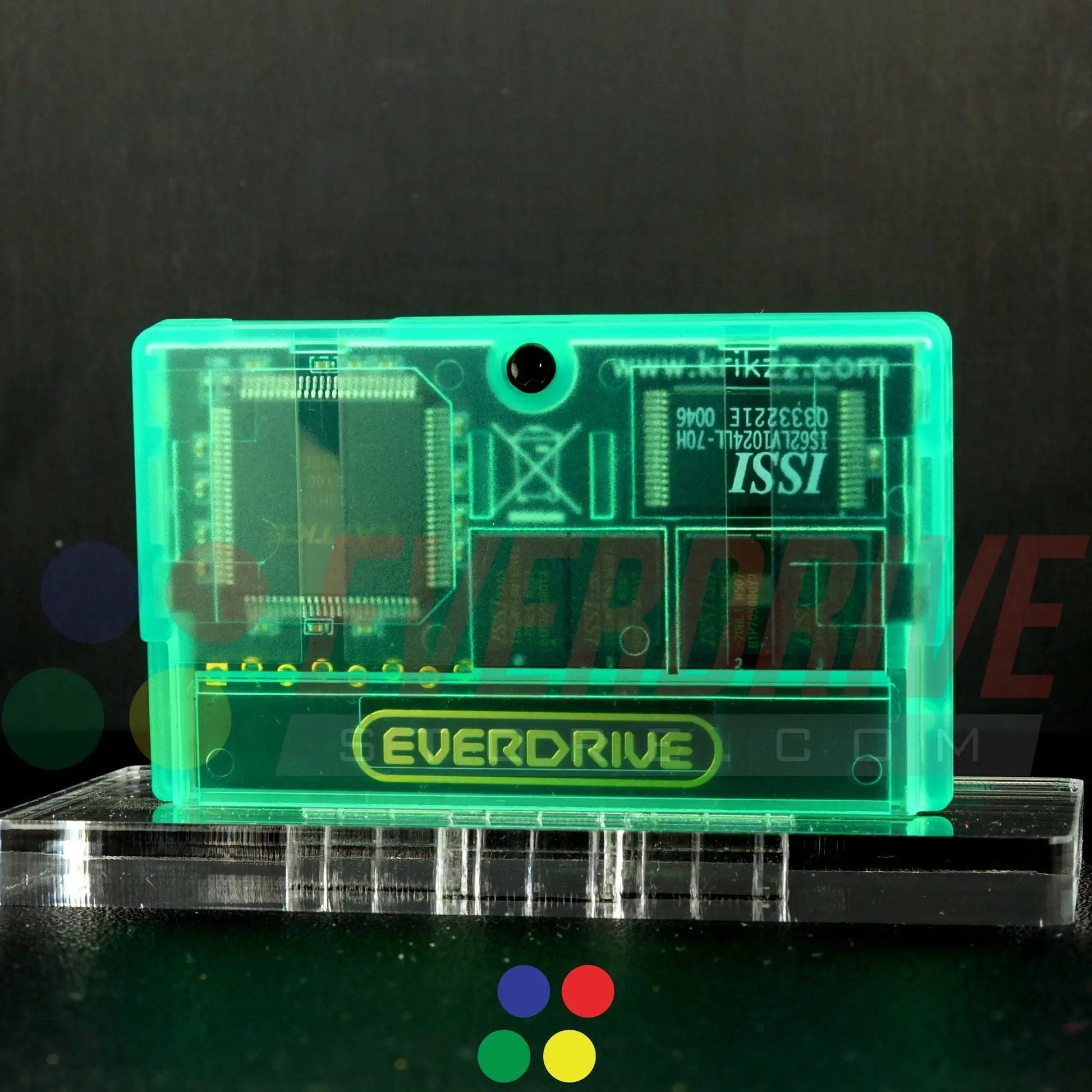 Everdrive GBA Mini - Frosted Green Krikzz