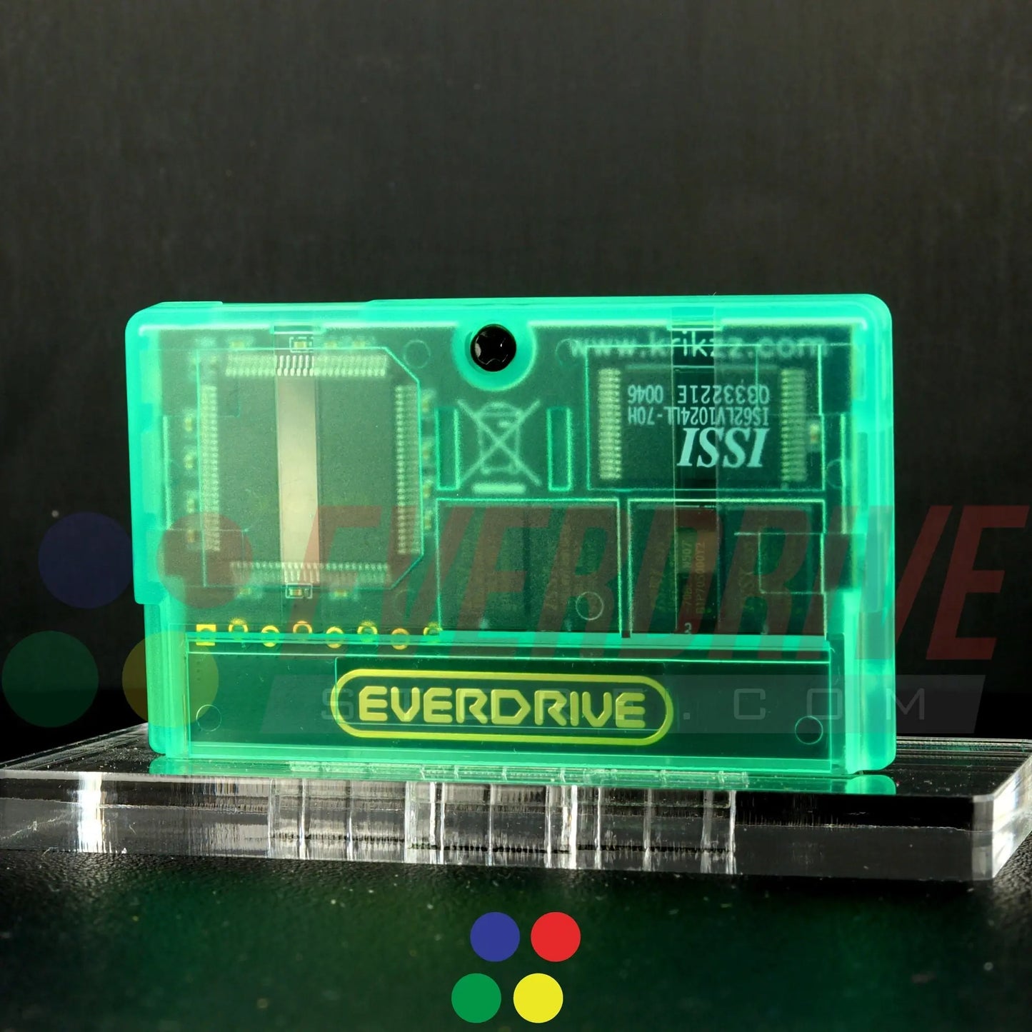 Everdrive GBA Mini - Frosted Green Krikzz