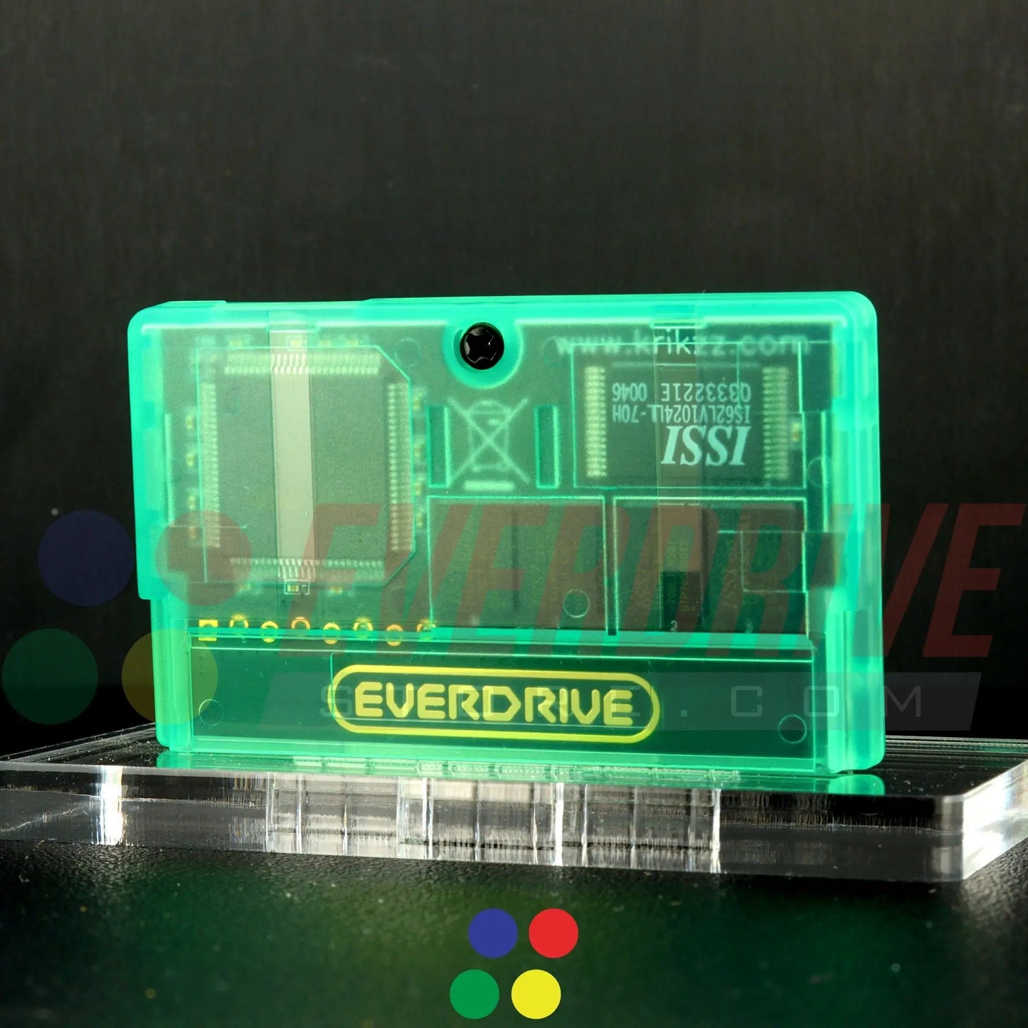 Everdrive GBA Mini - Frosted Green Krikzz