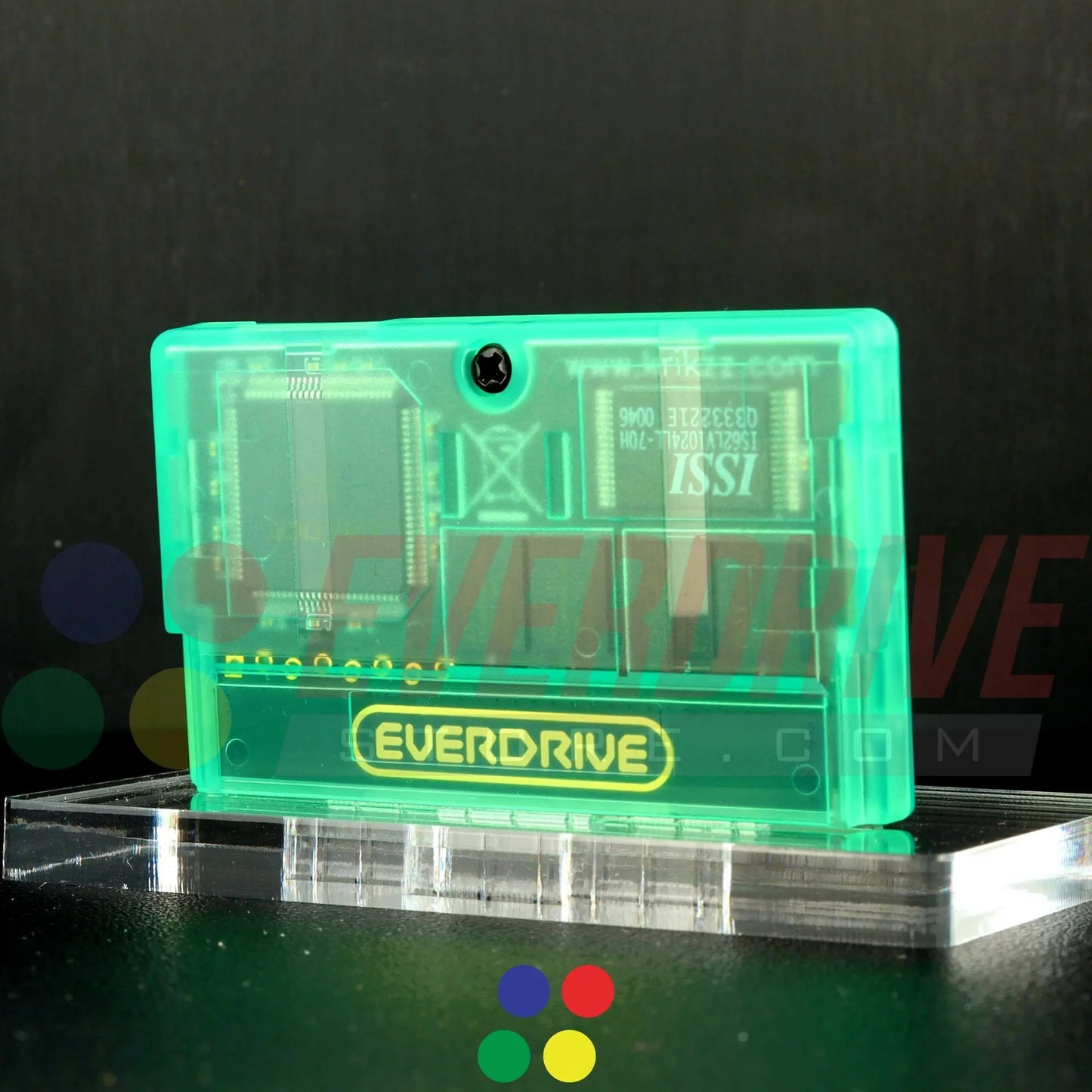 Everdrive GBA Mini - Frosted Green Krikzz