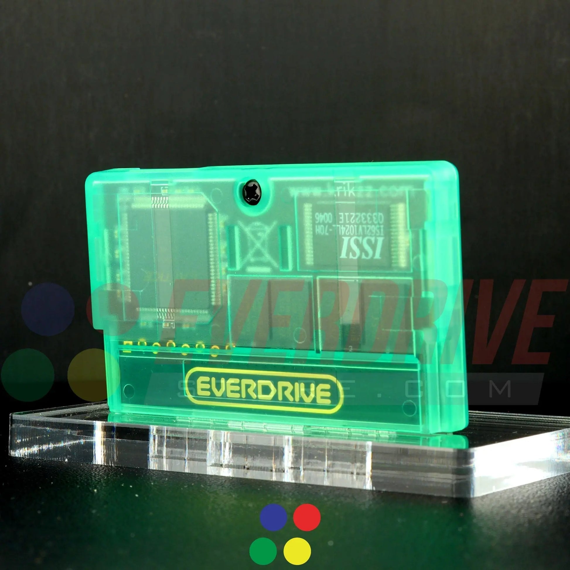 Everdrive GBA Mini - Frosted Green Krikzz