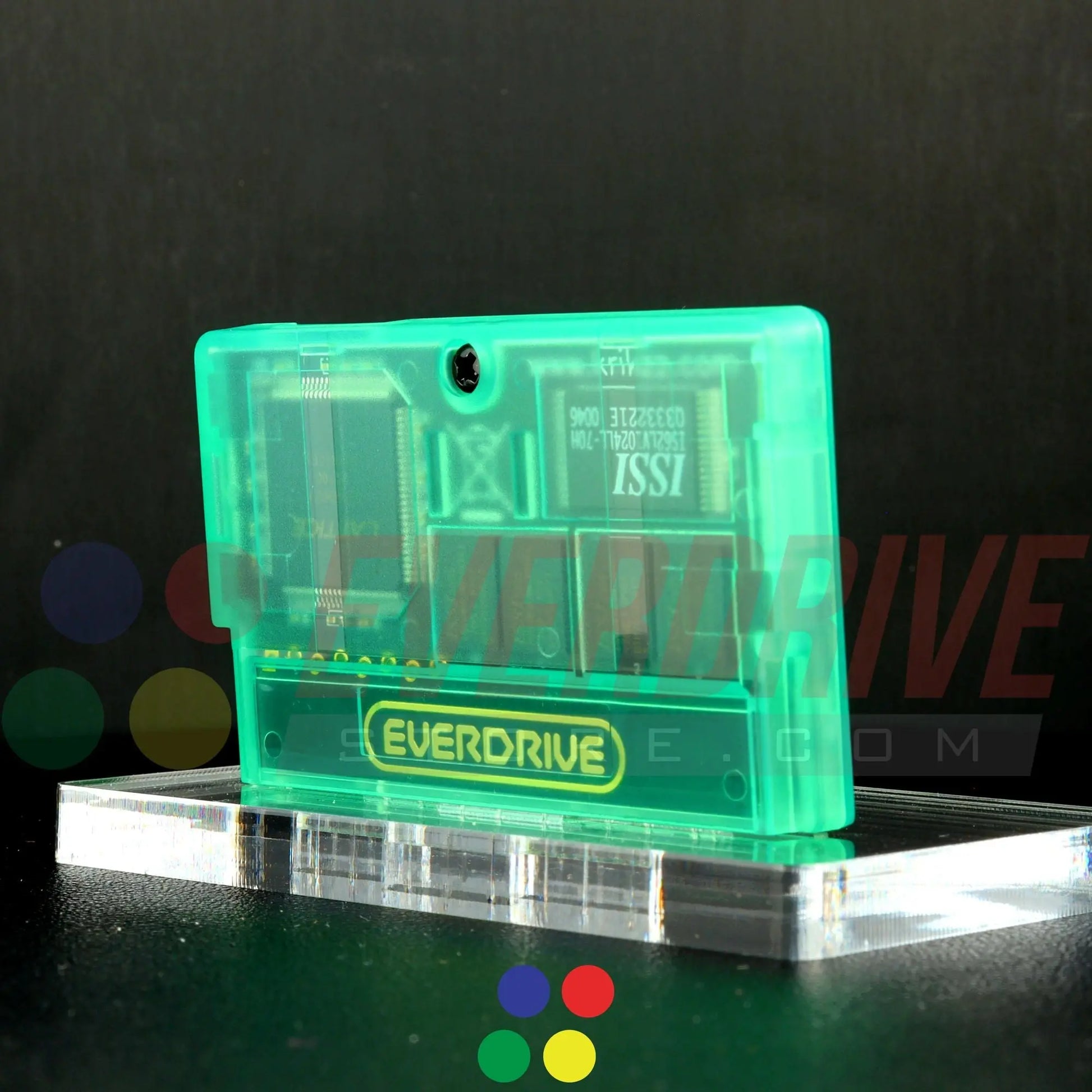 Everdrive GBA Mini - Frosted Green Krikzz