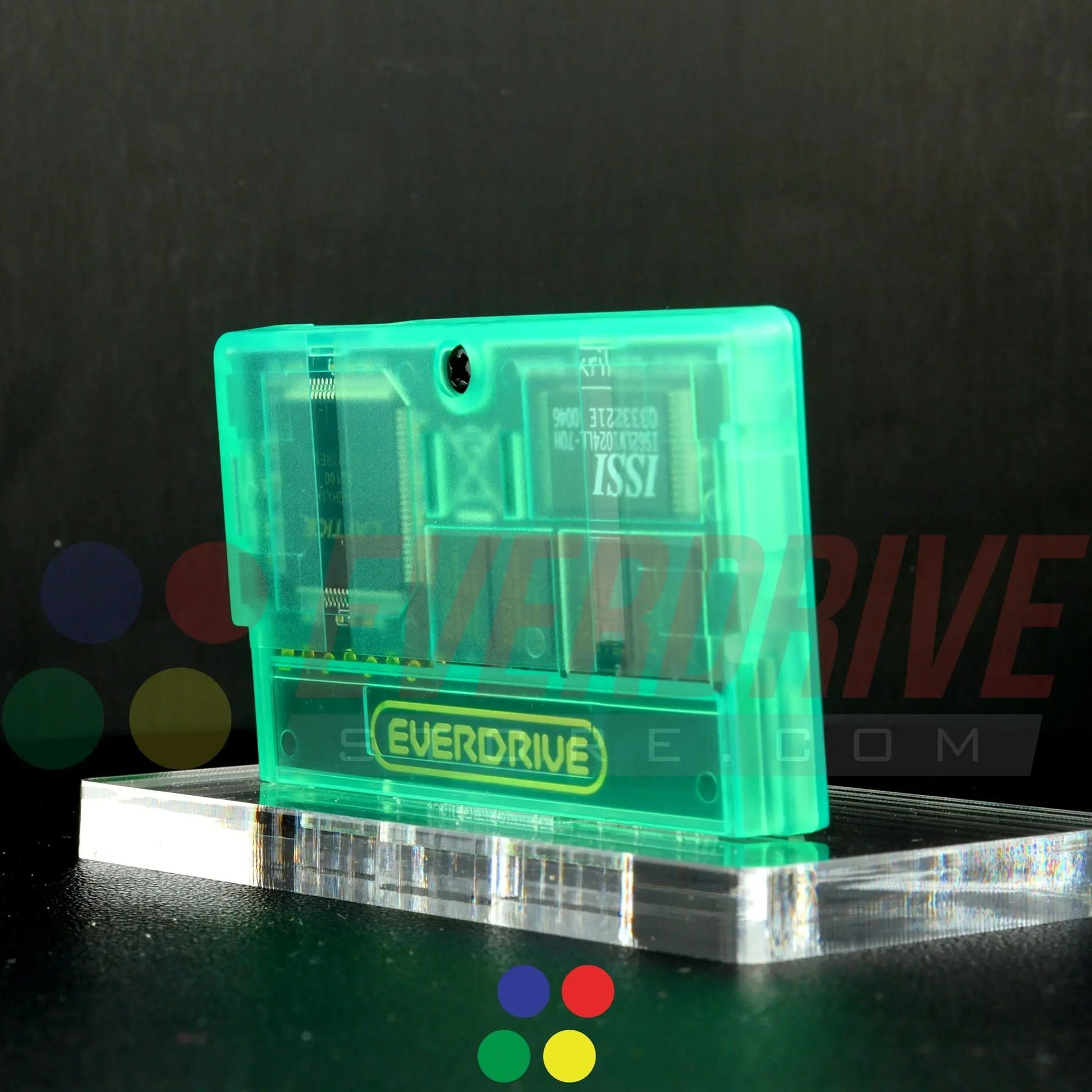 Everdrive GBA Mini - Frosted Green Krikzz