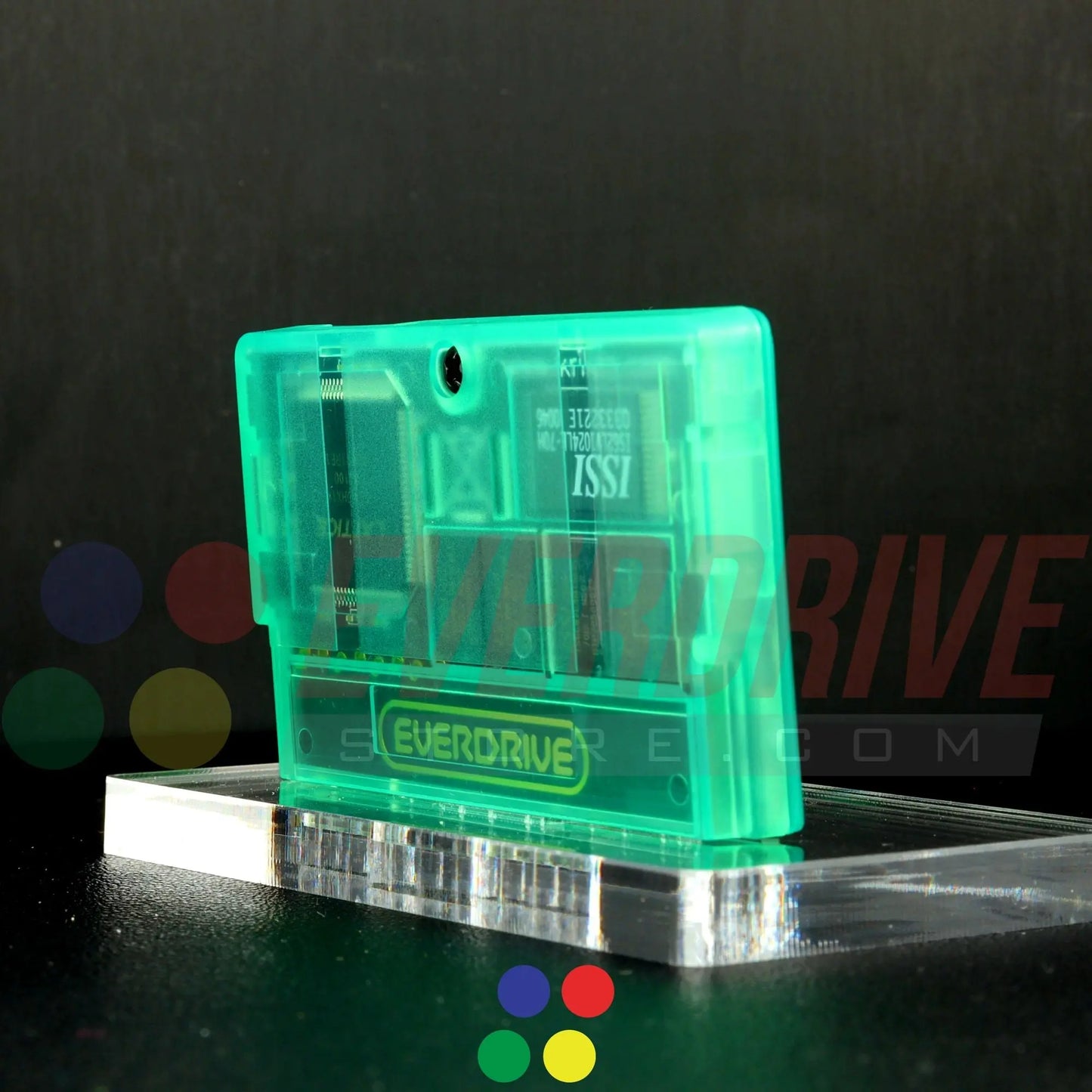 Everdrive GBA Mini - Frosted Green Krikzz