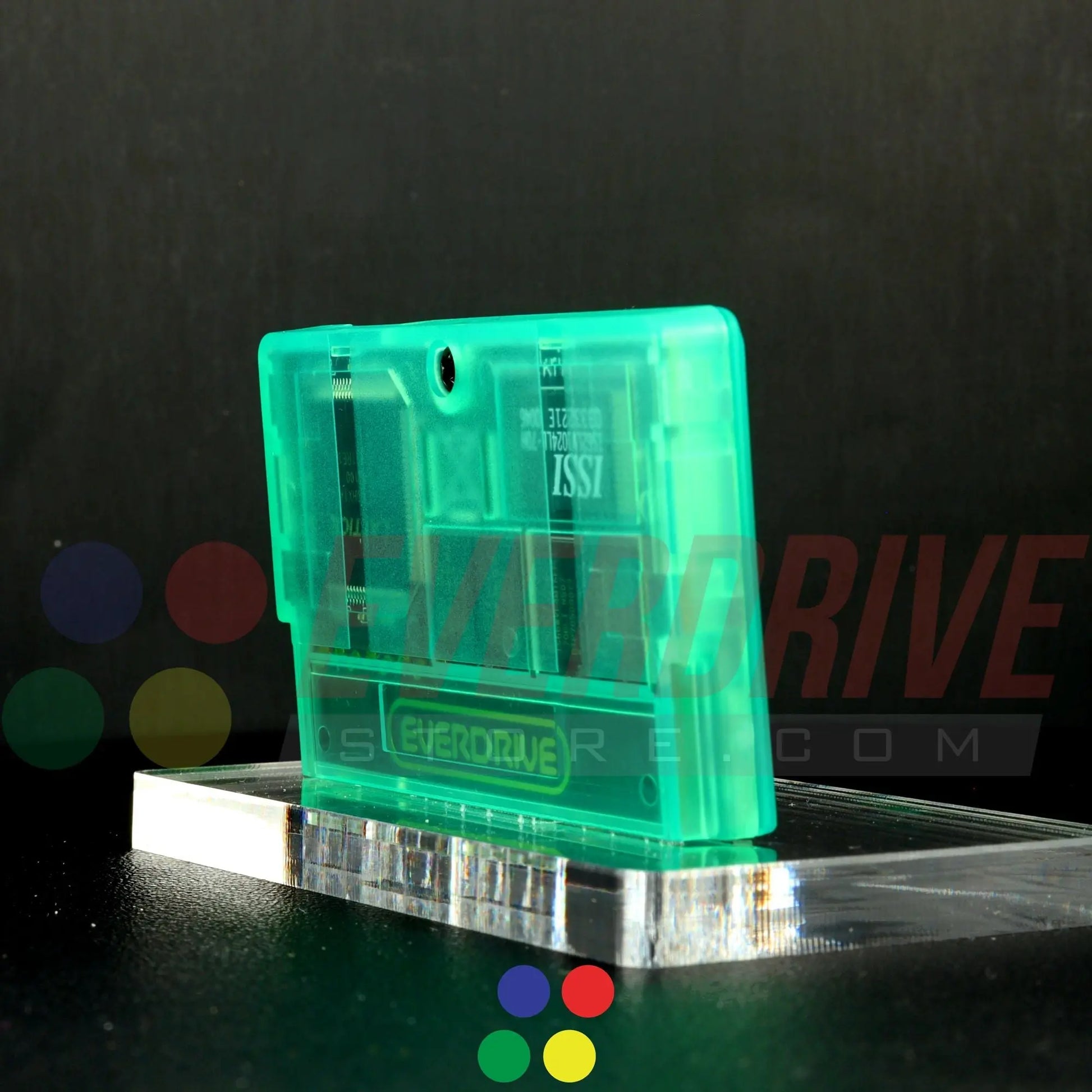 Everdrive GBA Mini - Frosted Green Krikzz