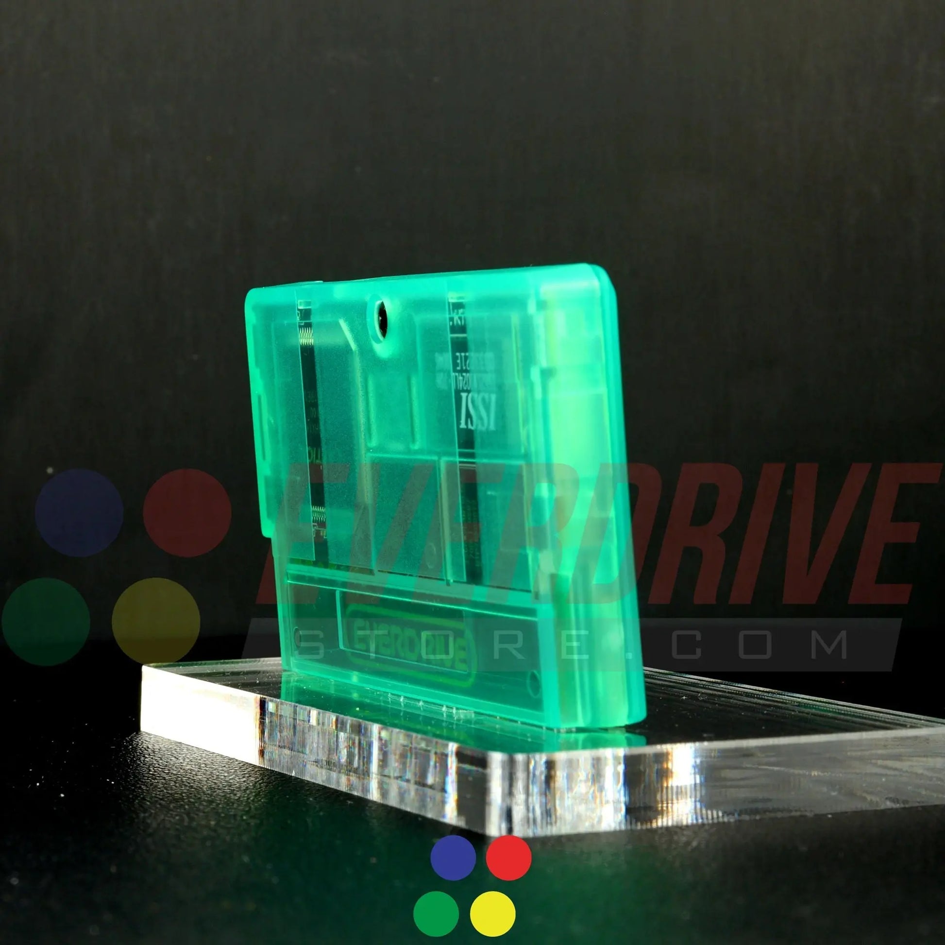 Everdrive GBA Mini - Frosted Green Krikzz