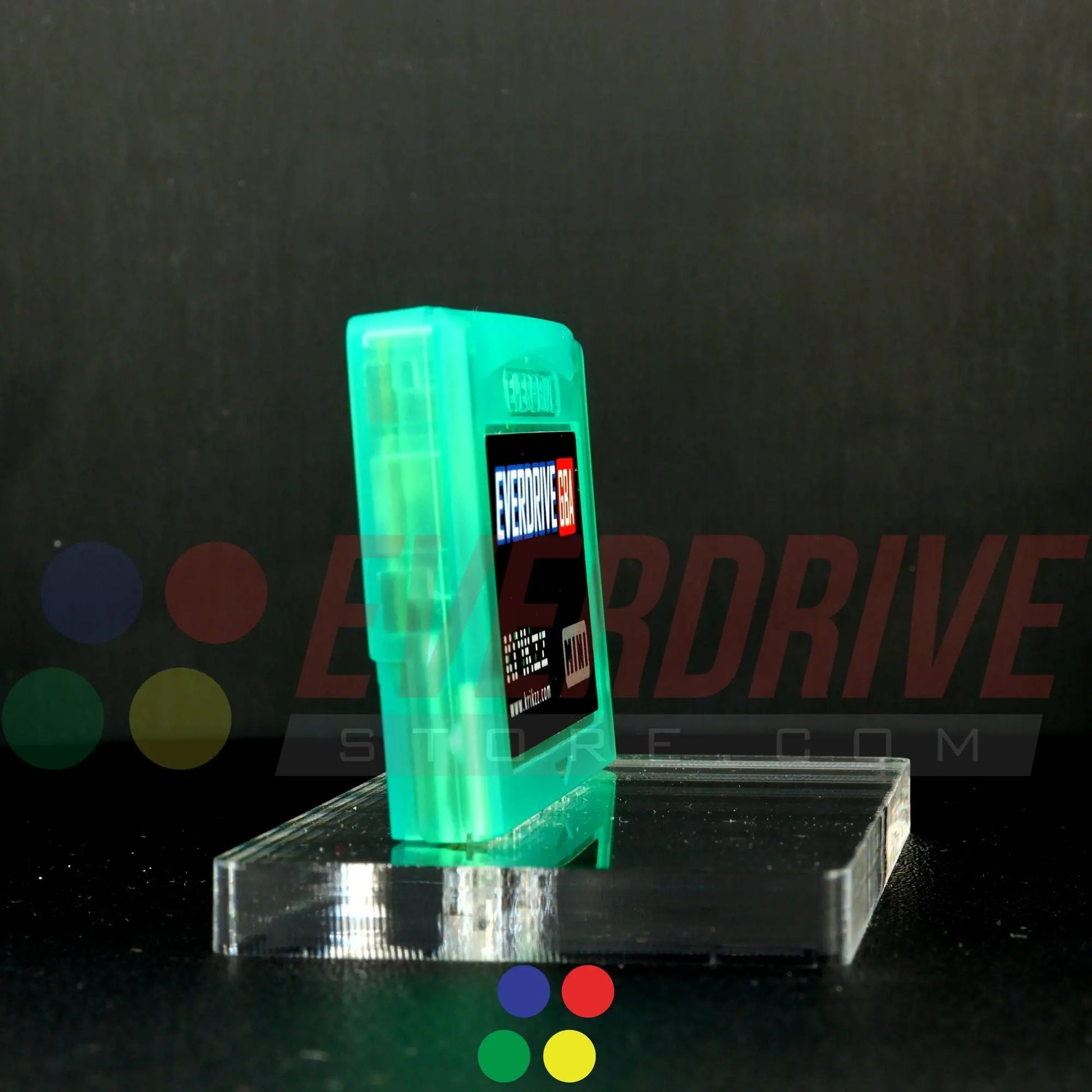 Everdrive GBA Mini - Frosted Green Krikzz