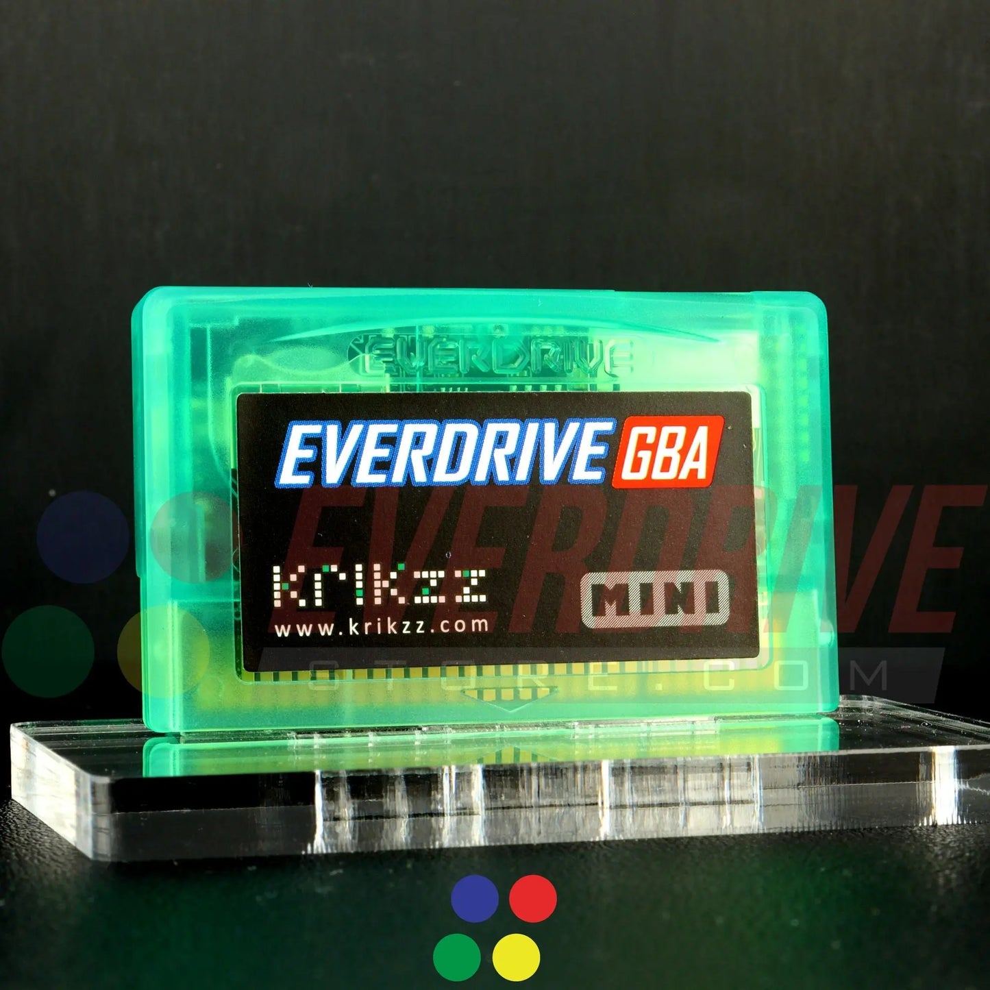 Everdrive GBA Mini - Frosted Green Krikzz