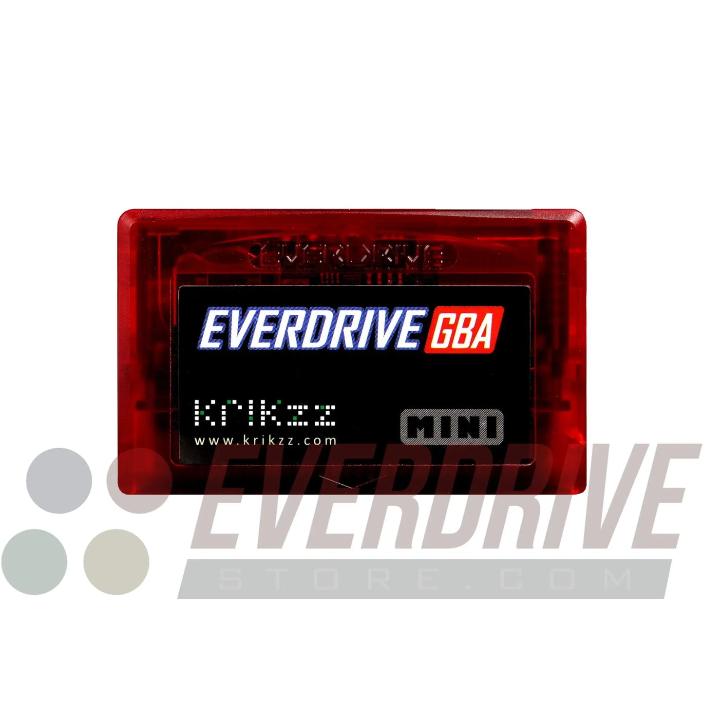 Everdrive GBA Mini - Frosted Red Krikzz