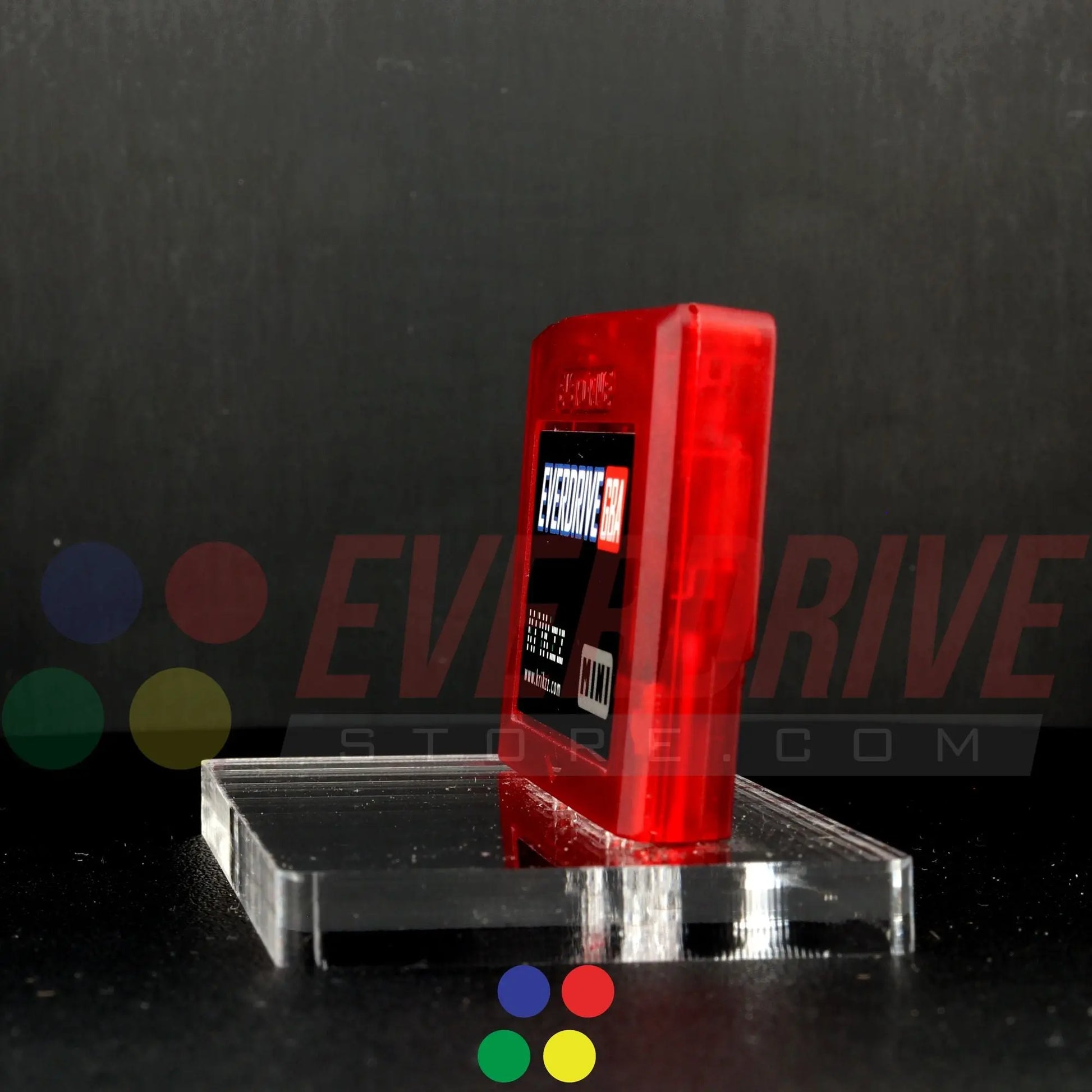 Everdrive GBA Mini - Frosted Red Krikzz