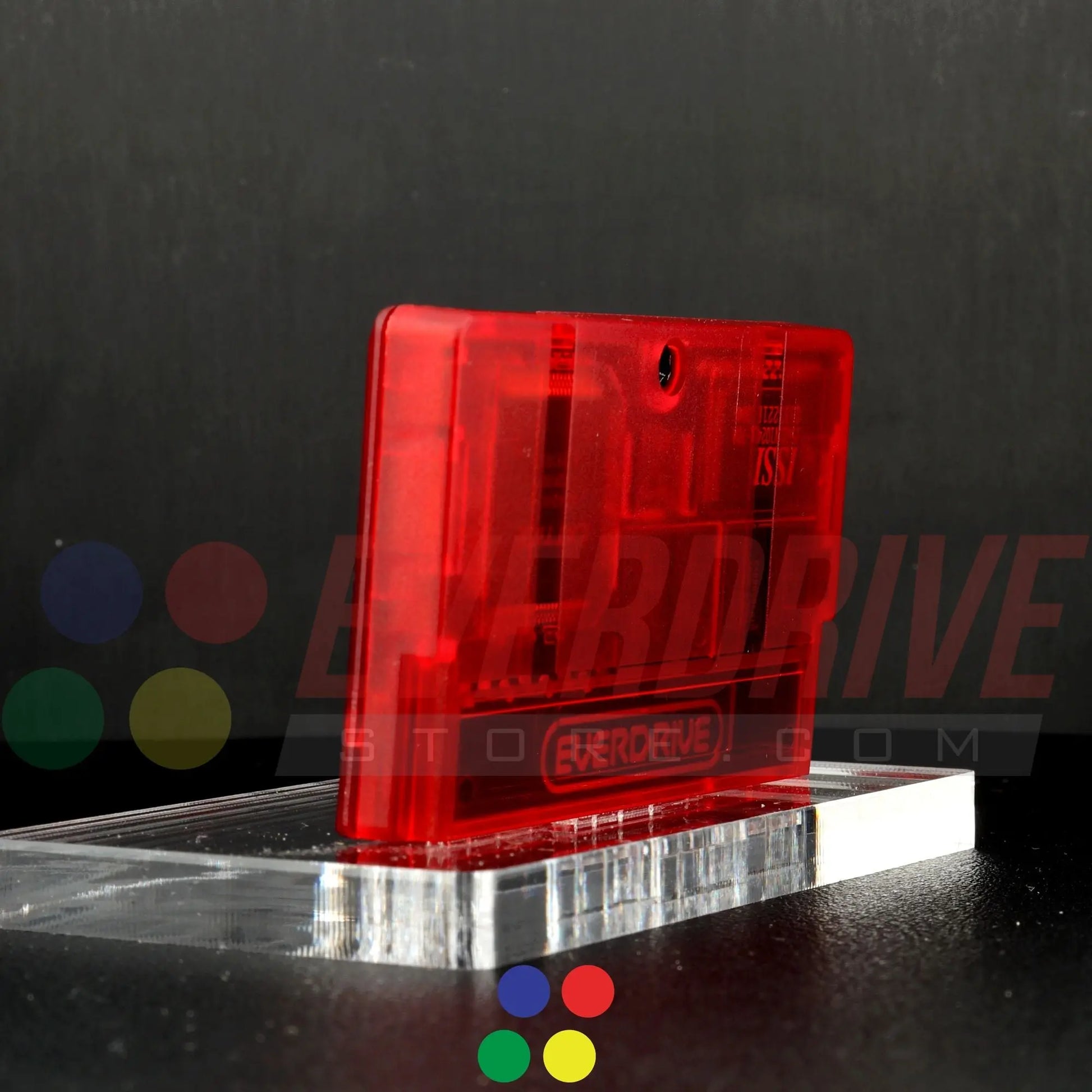 Everdrive GBA Mini - Frosted Red Krikzz