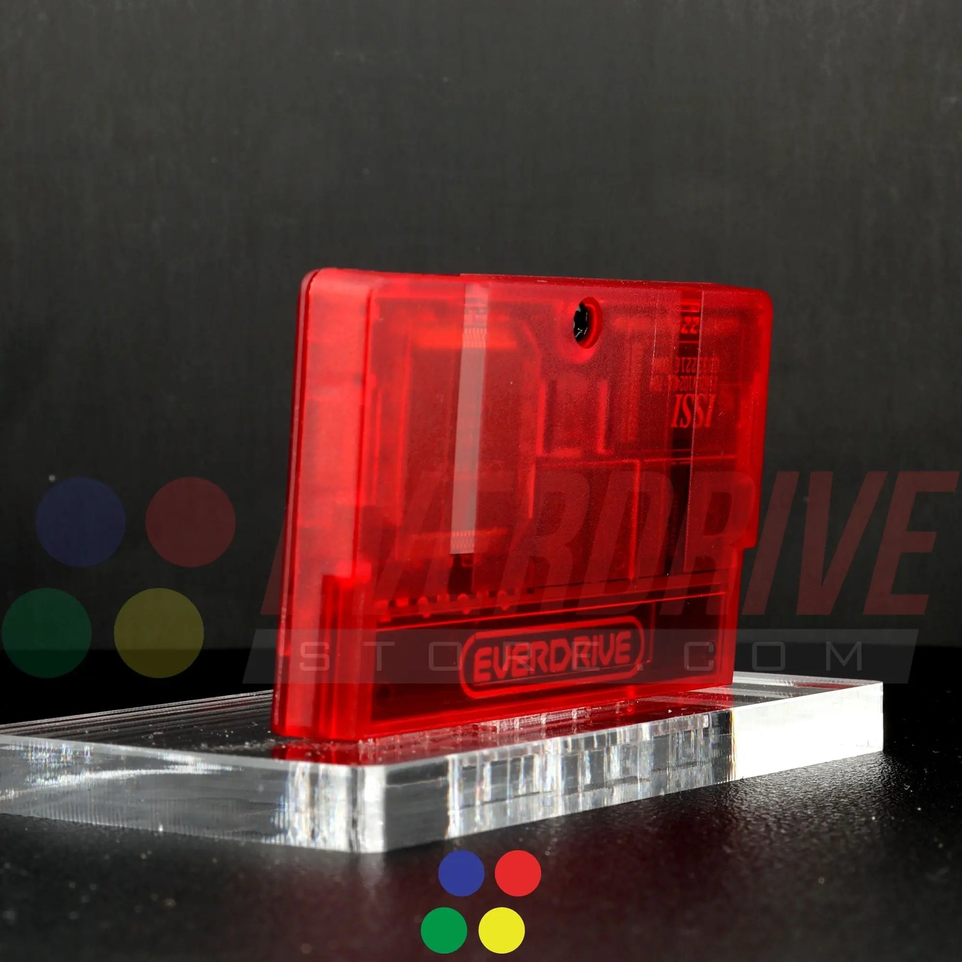 Everdrive GBA Mini - Frosted Red Krikzz