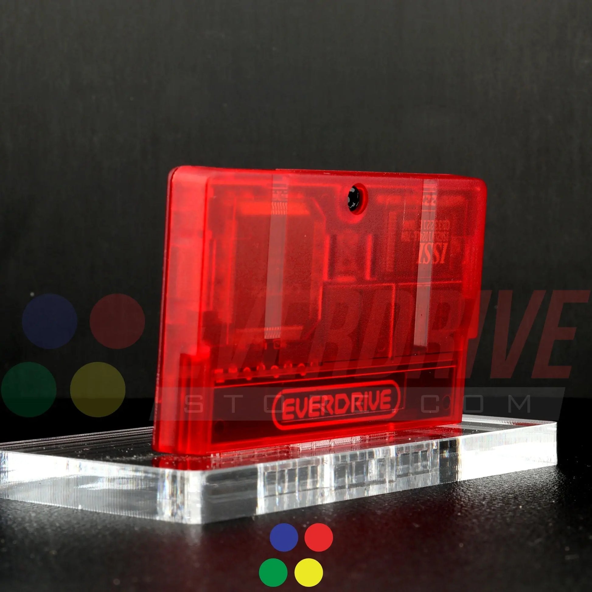 Everdrive GBA Mini - Frosted Red Krikzz