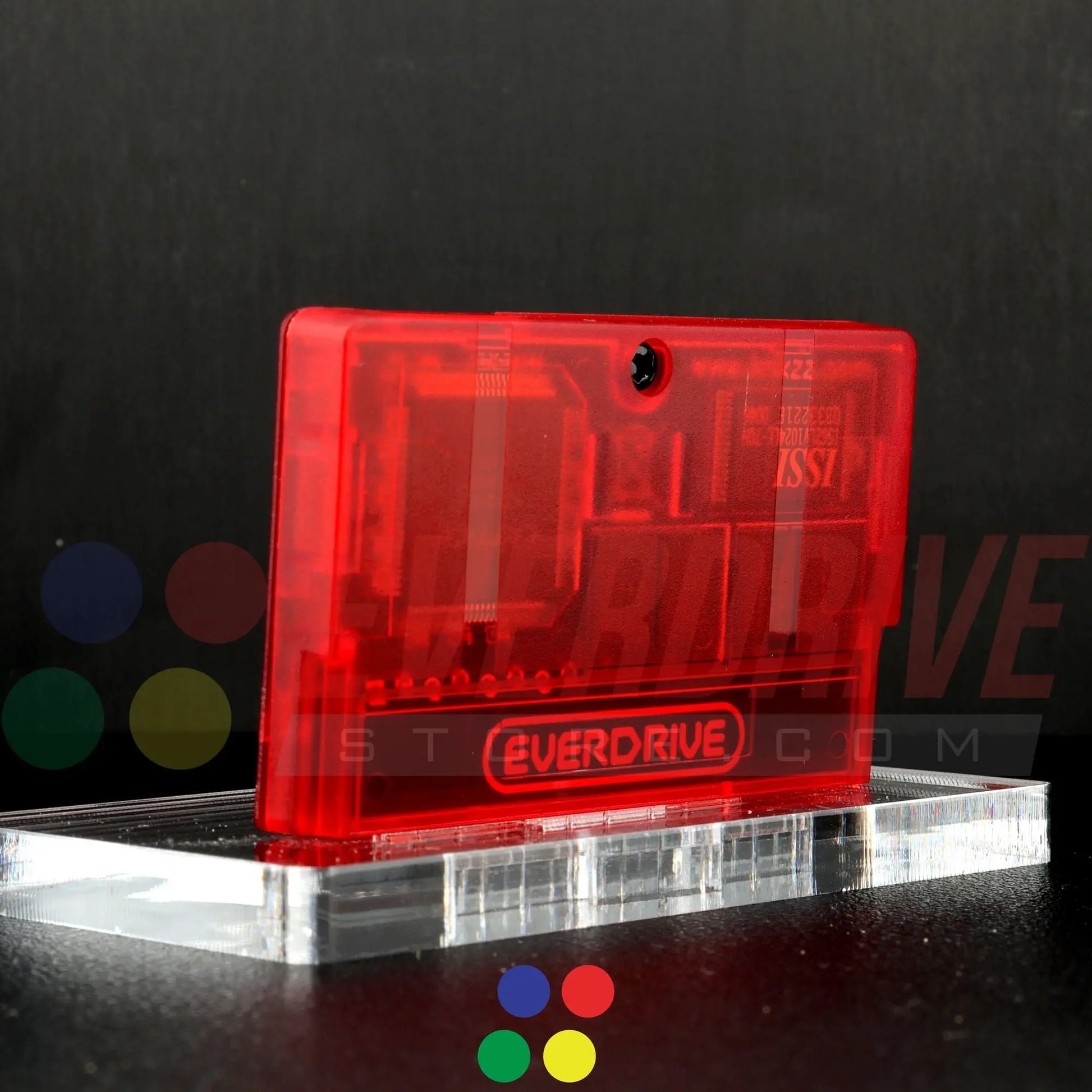 Everdrive GBA Mini - Frosted Red Krikzz