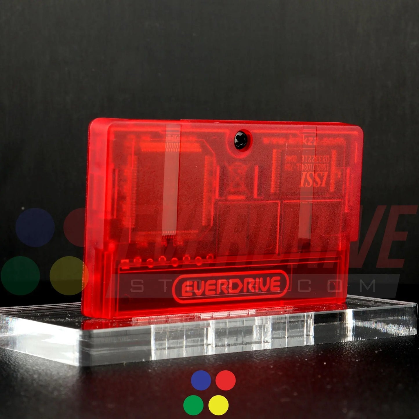 Everdrive GBA Mini - Frosted Red Krikzz