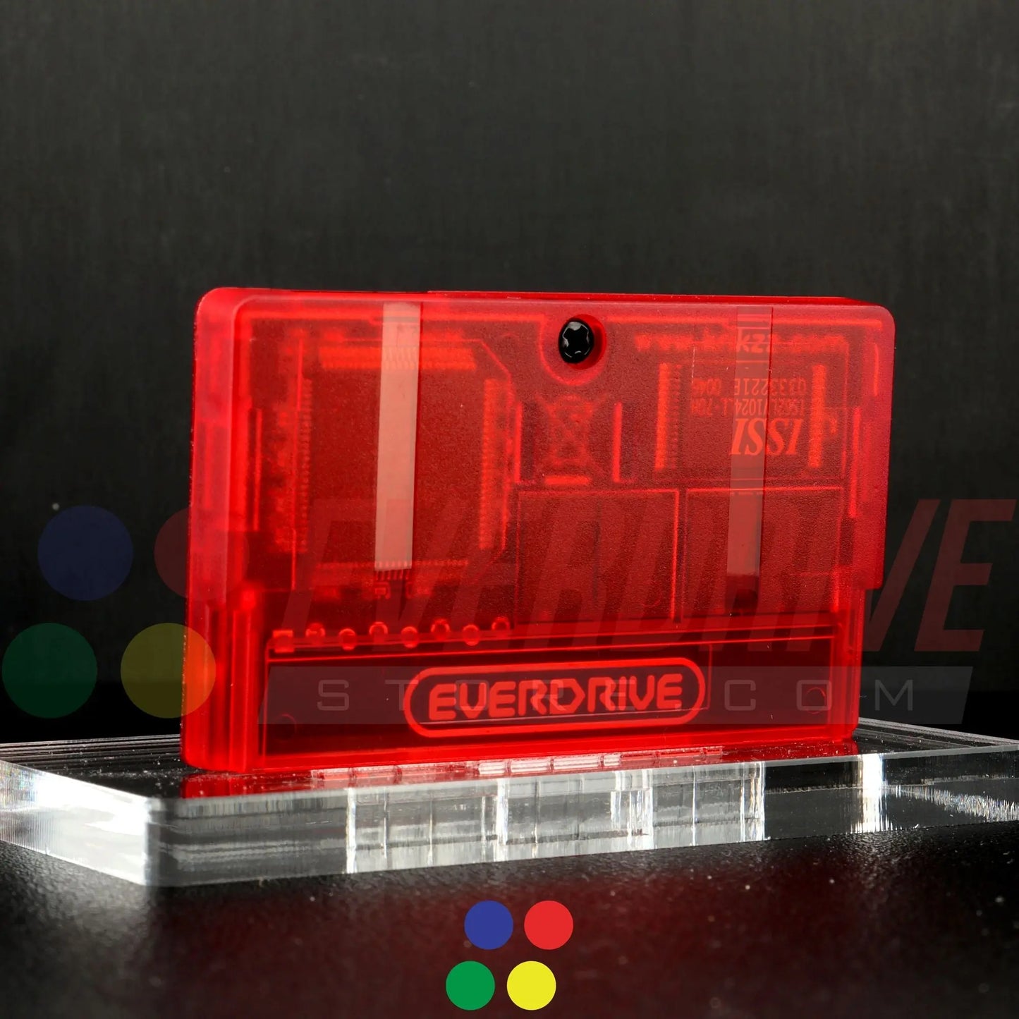 Everdrive GBA Mini - Frosted Red Krikzz