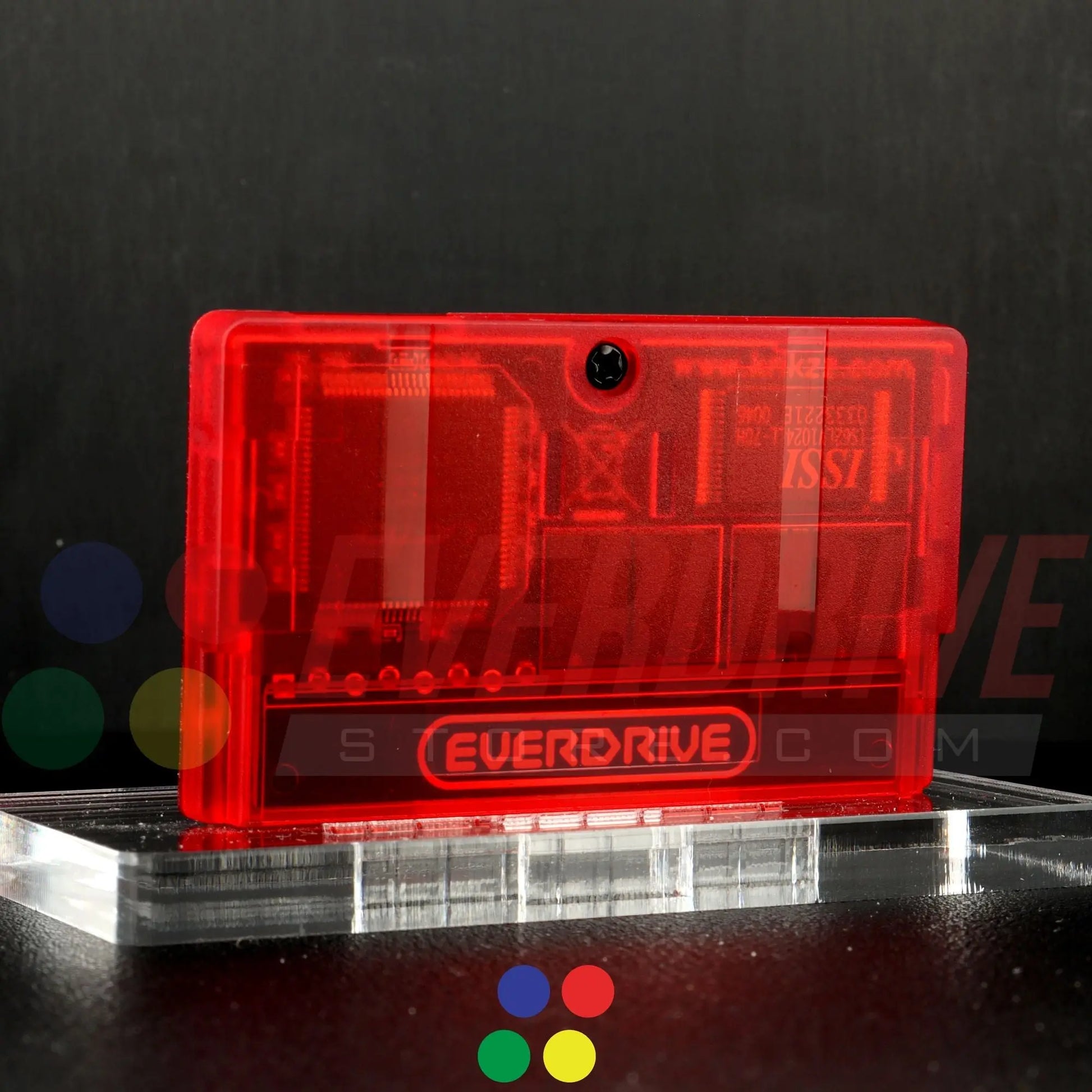 Everdrive GBA Mini - Frosted Red Krikzz