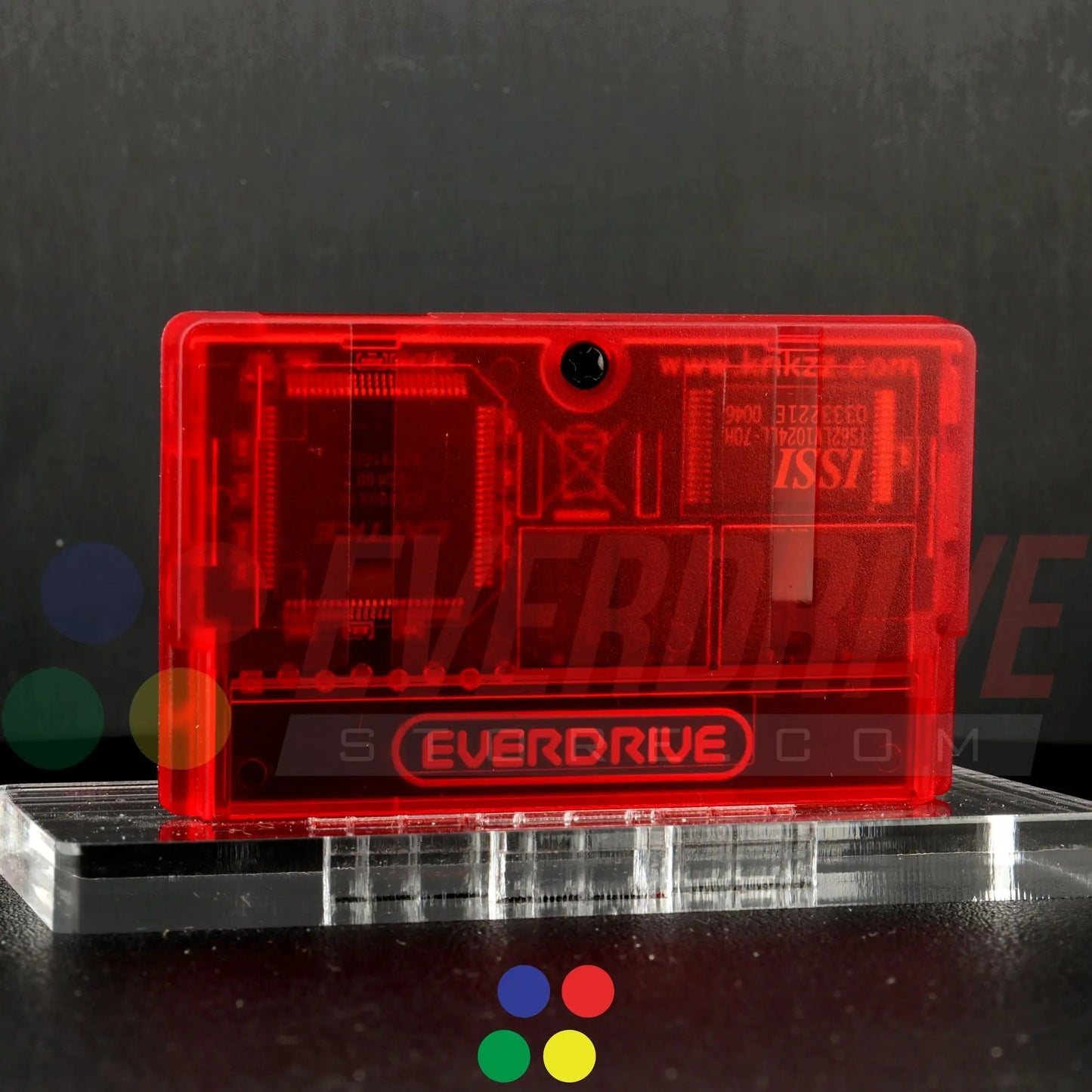 Everdrive GBA Mini - Frosted Red Krikzz