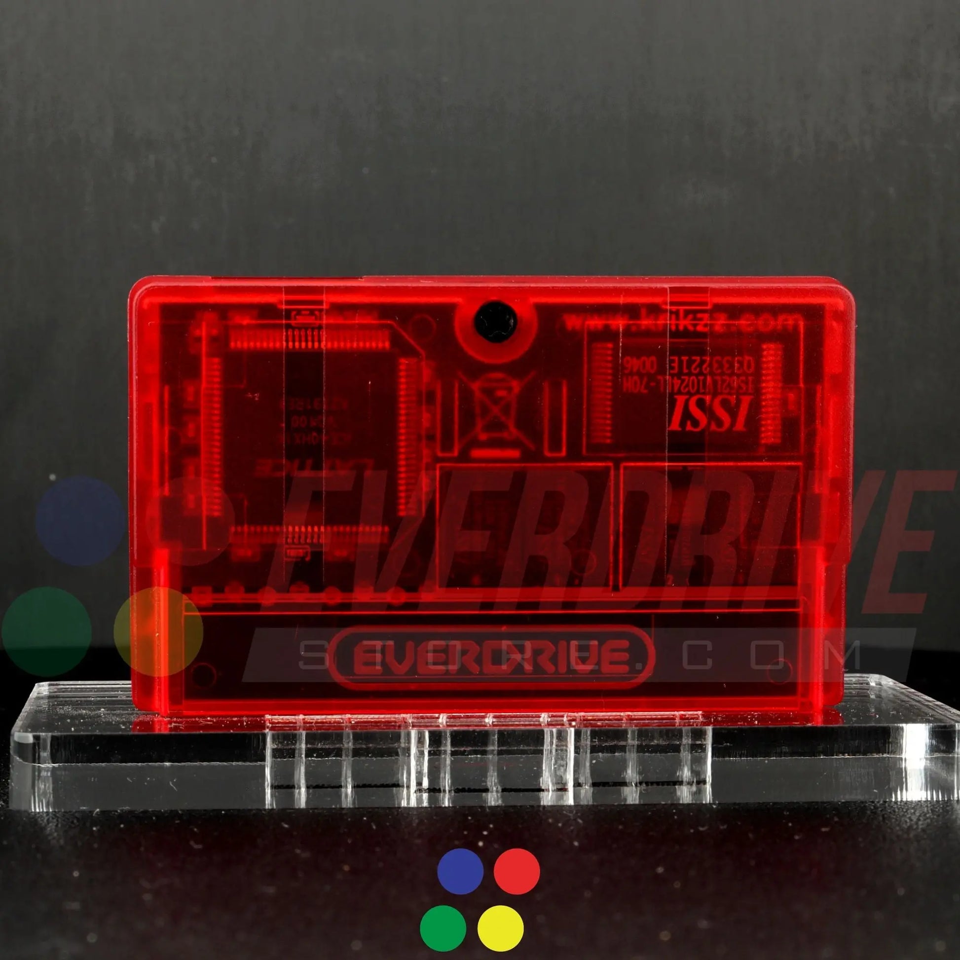 Everdrive GBA Mini - Frosted Red Krikzz