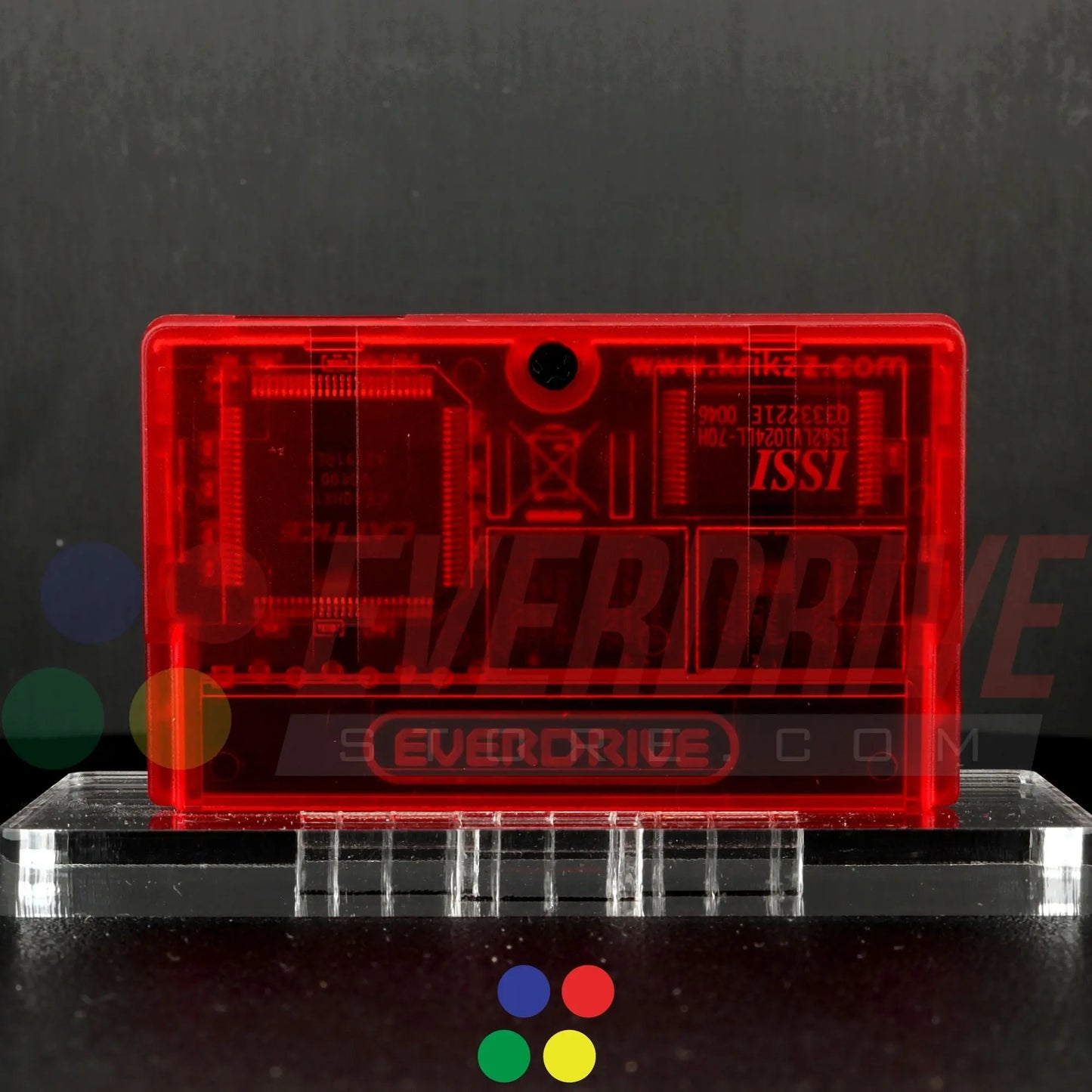 Everdrive GBA Mini - Frosted Red Krikzz