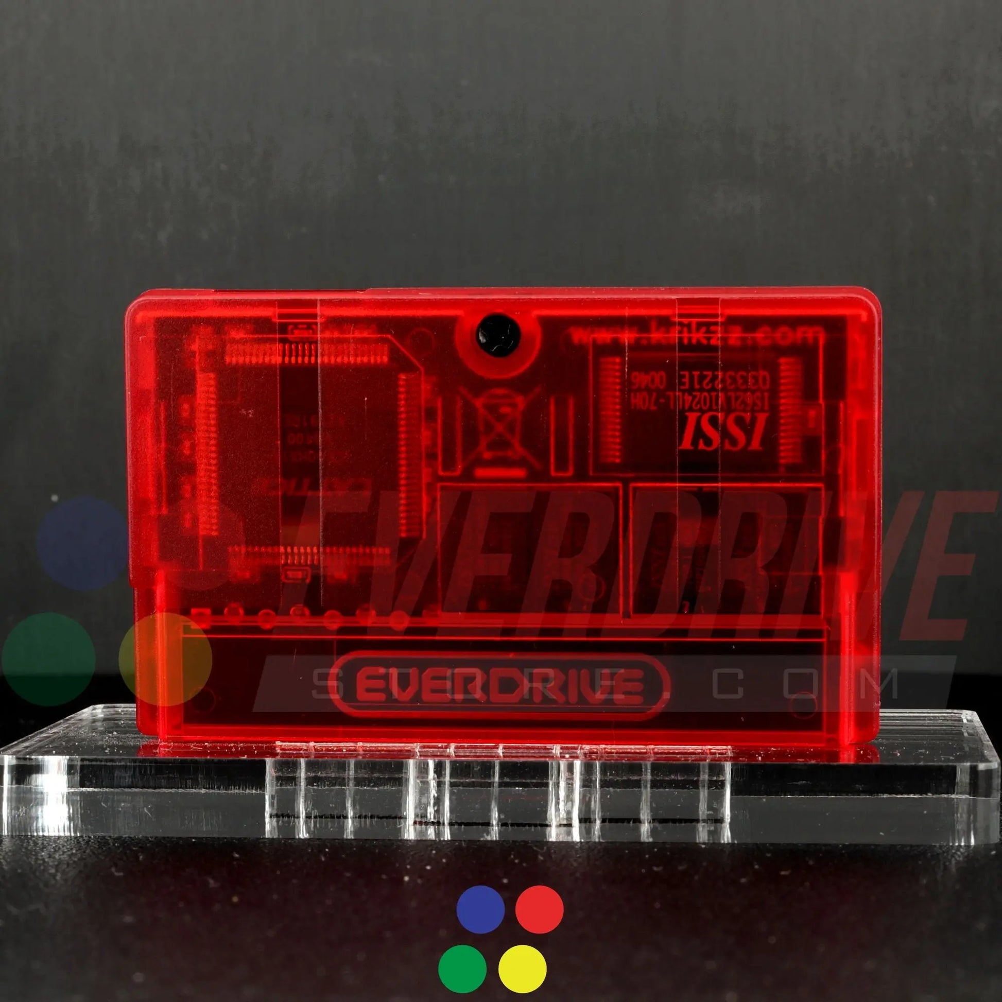 Everdrive GBA Mini - Frosted Red Krikzz