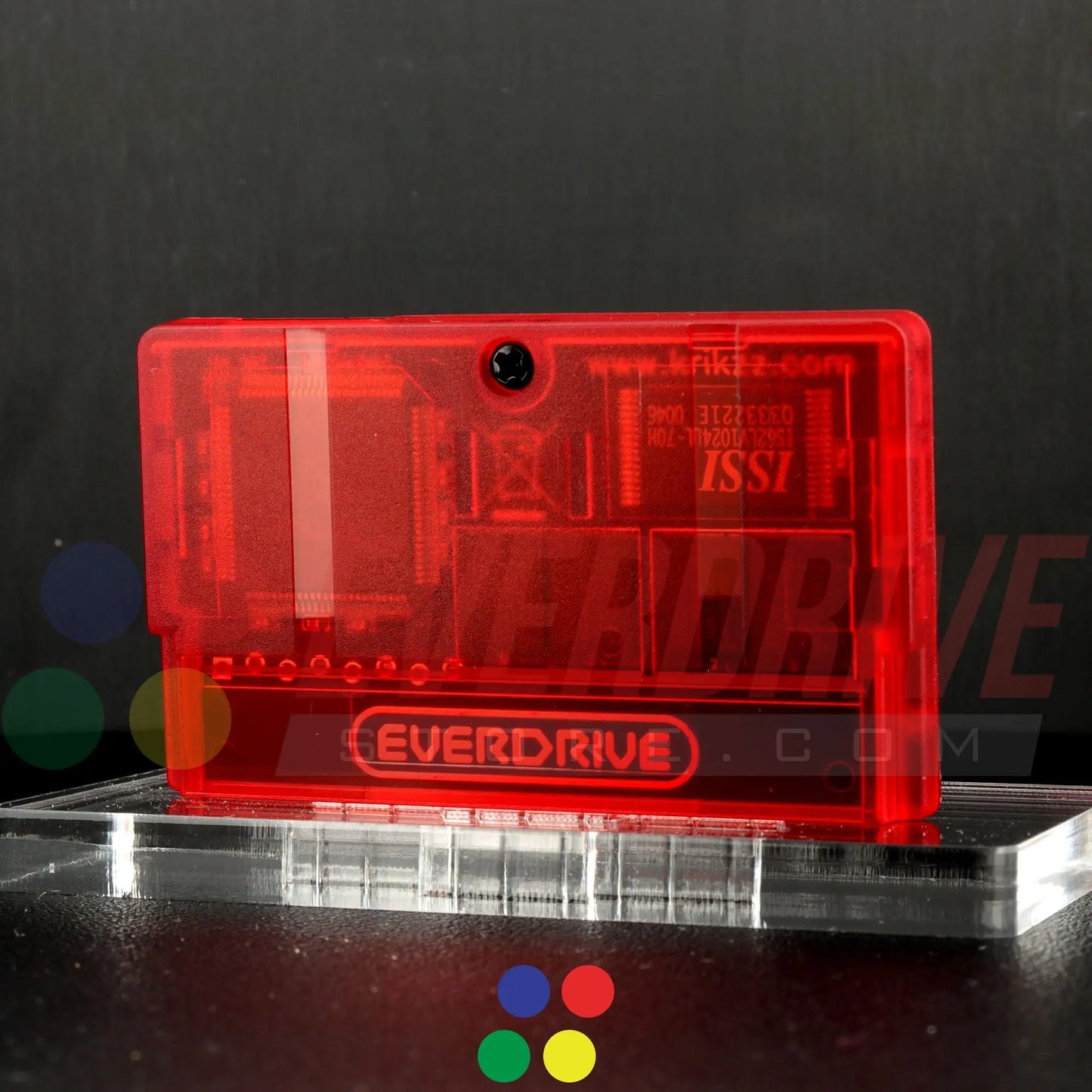 Everdrive GBA Mini - Frosted Red Krikzz