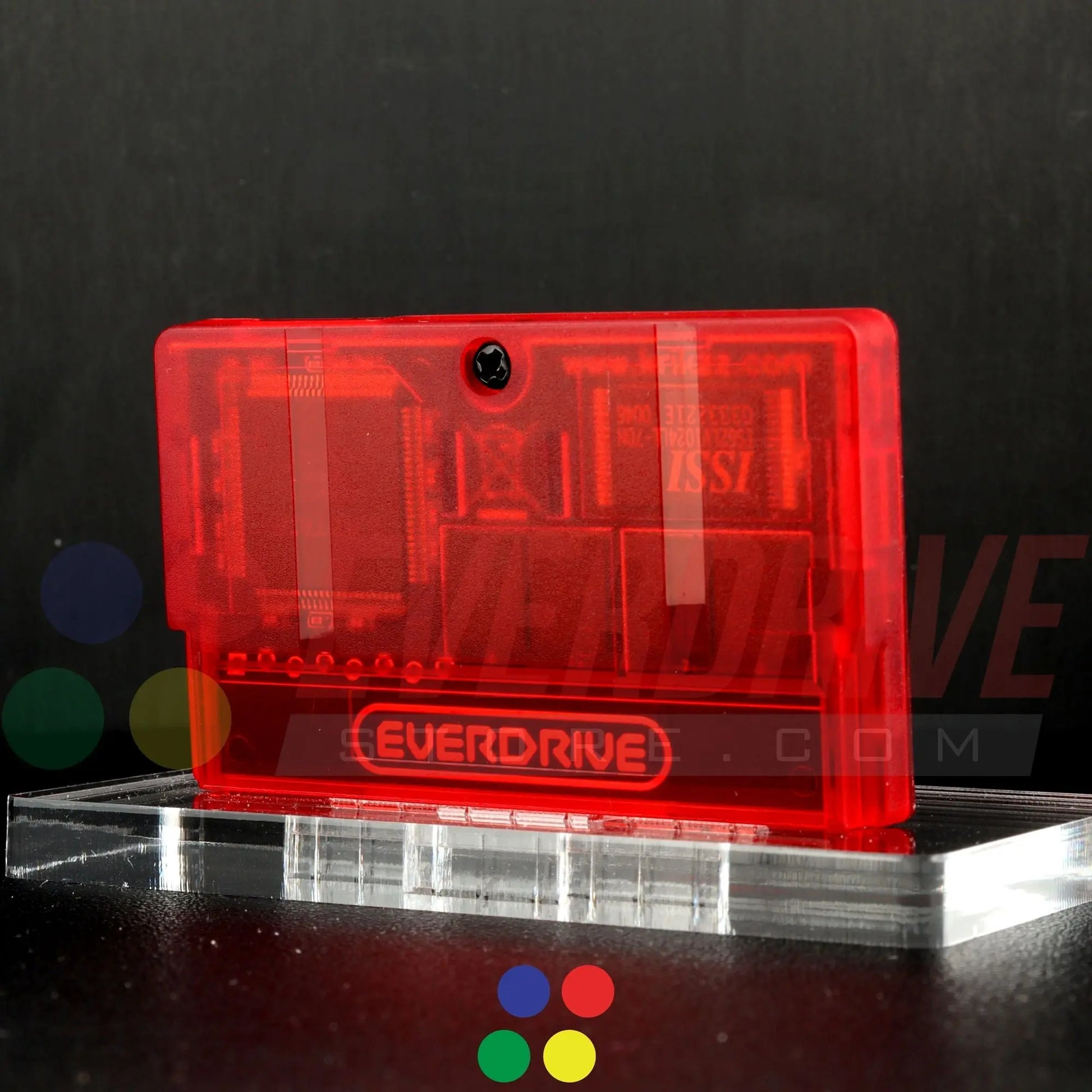 Everdrive GBA Mini - Frosted Red Krikzz