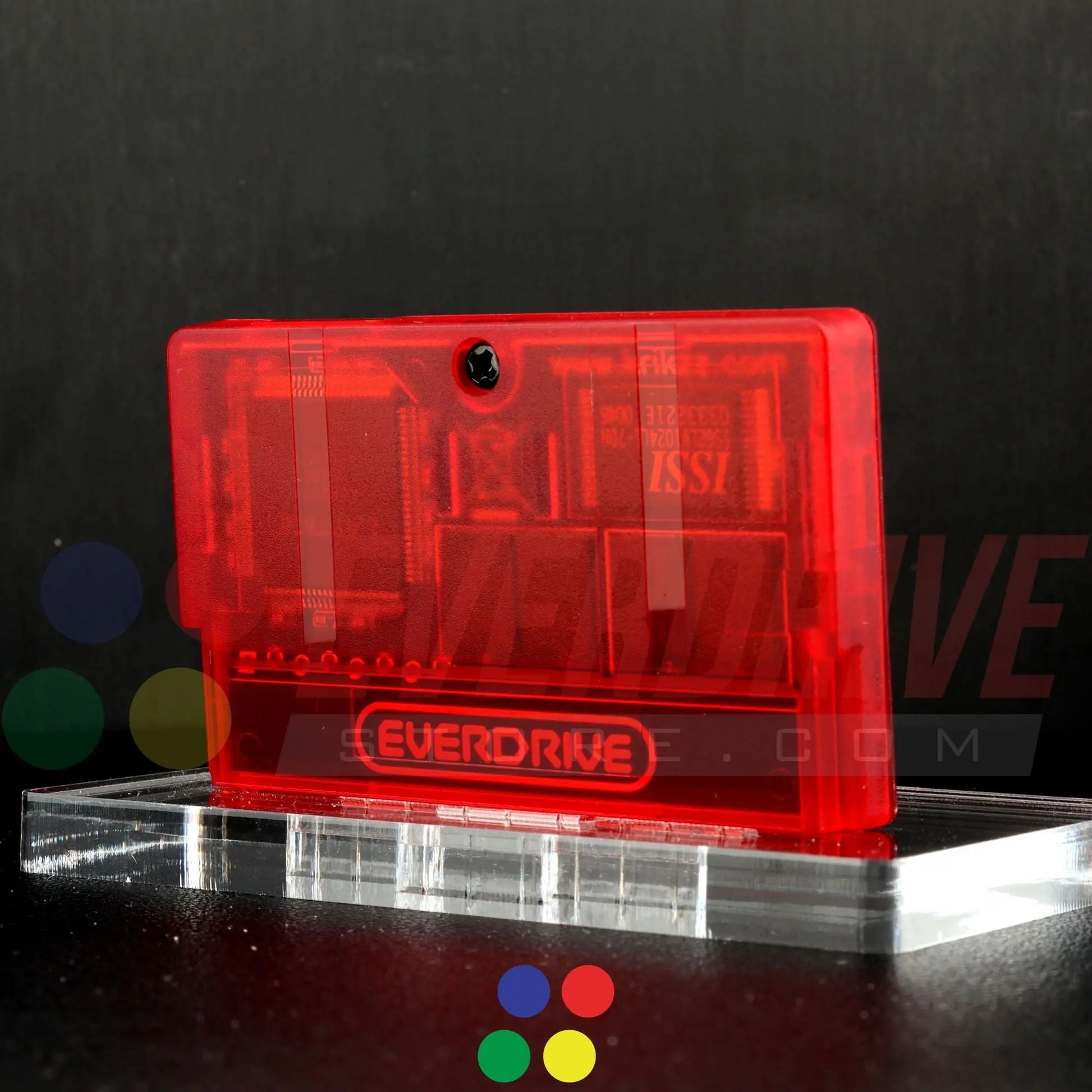 Everdrive GBA Mini - Frosted Red Krikzz