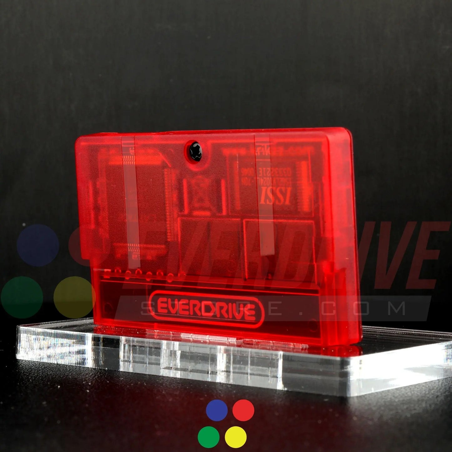 Everdrive GBA Mini - Frosted Red Krikzz