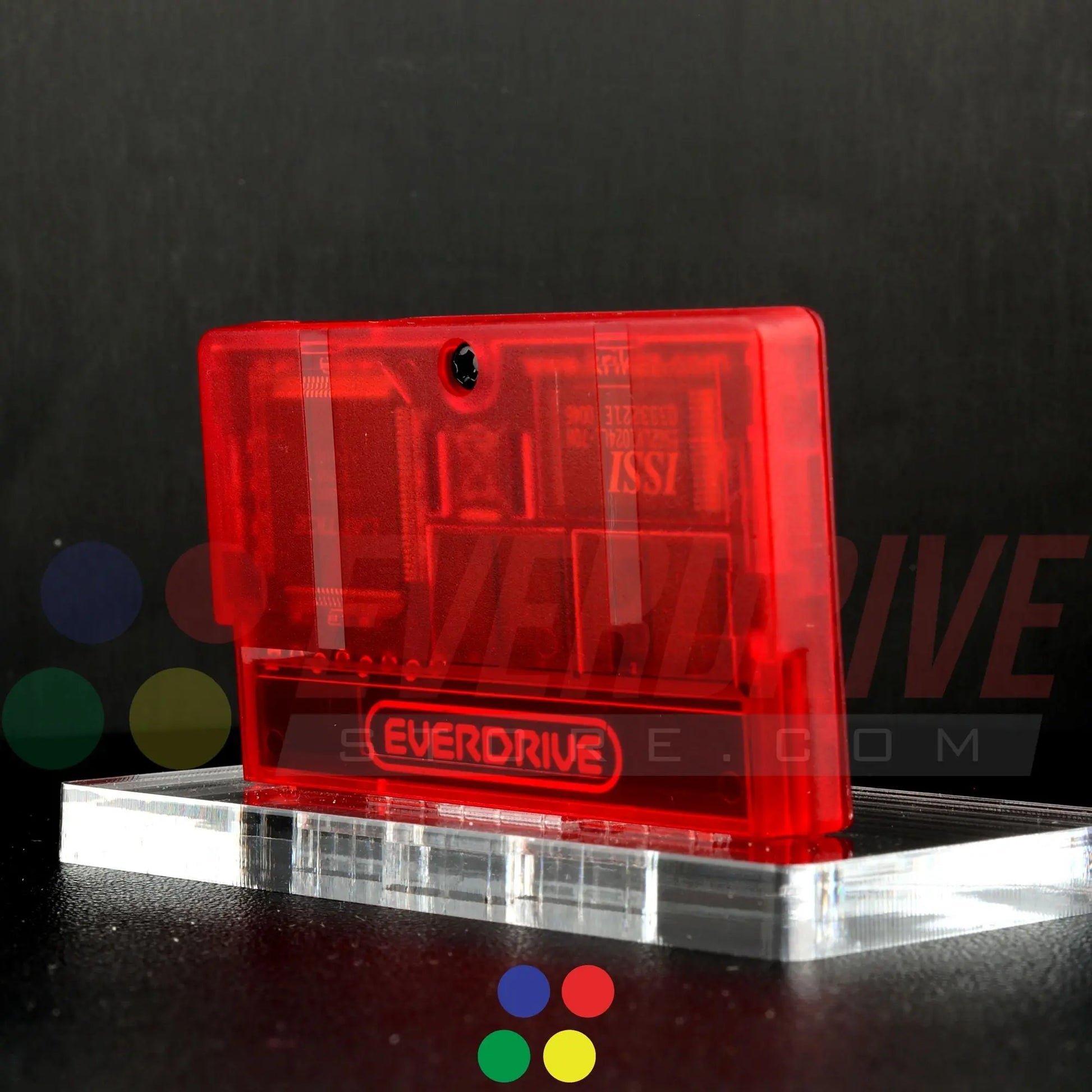 Everdrive GBA Mini - Frosted Red Krikzz