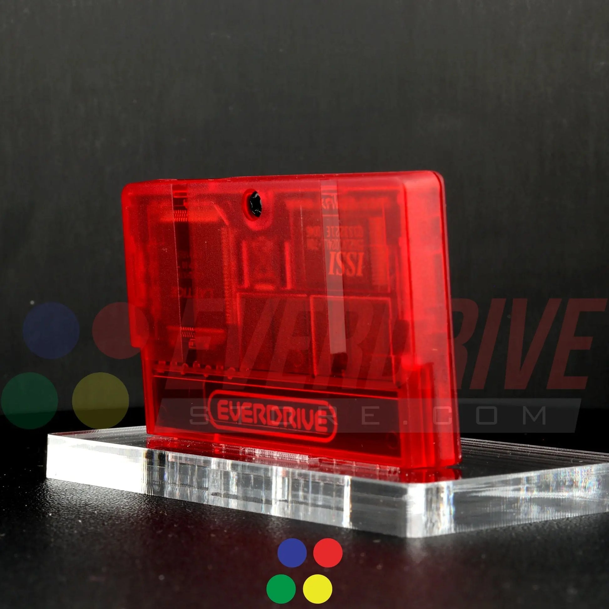 Everdrive GBA Mini - Frosted Red Krikzz