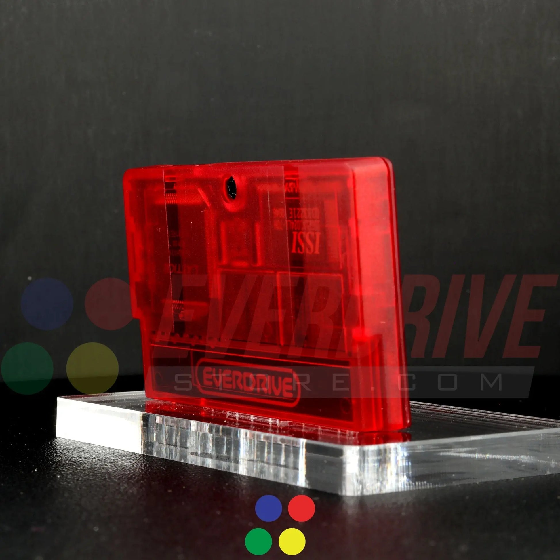 Everdrive GBA Mini - Frosted Red Krikzz