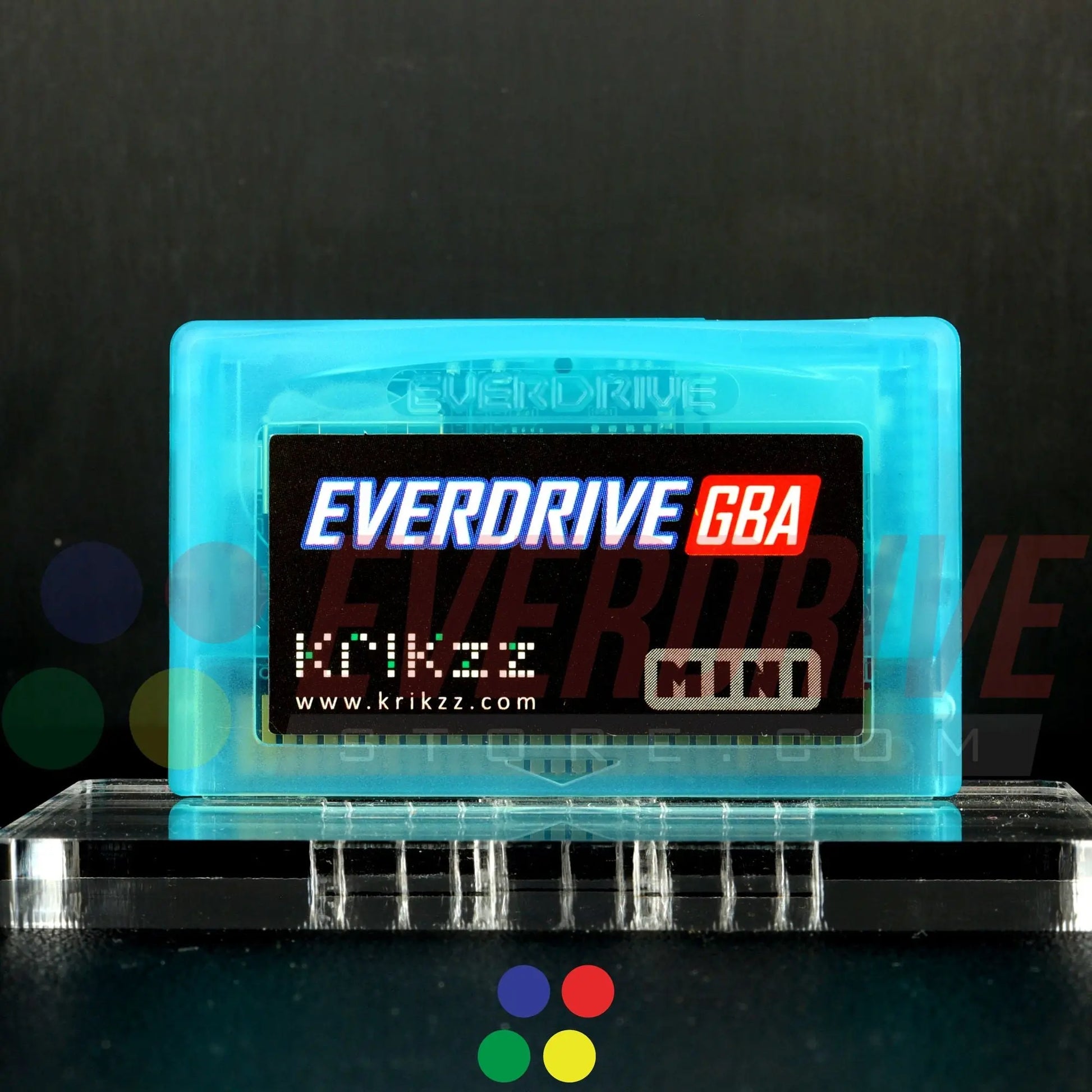 Everdrive GBA Mini - Frosted Turquoise Krikzz