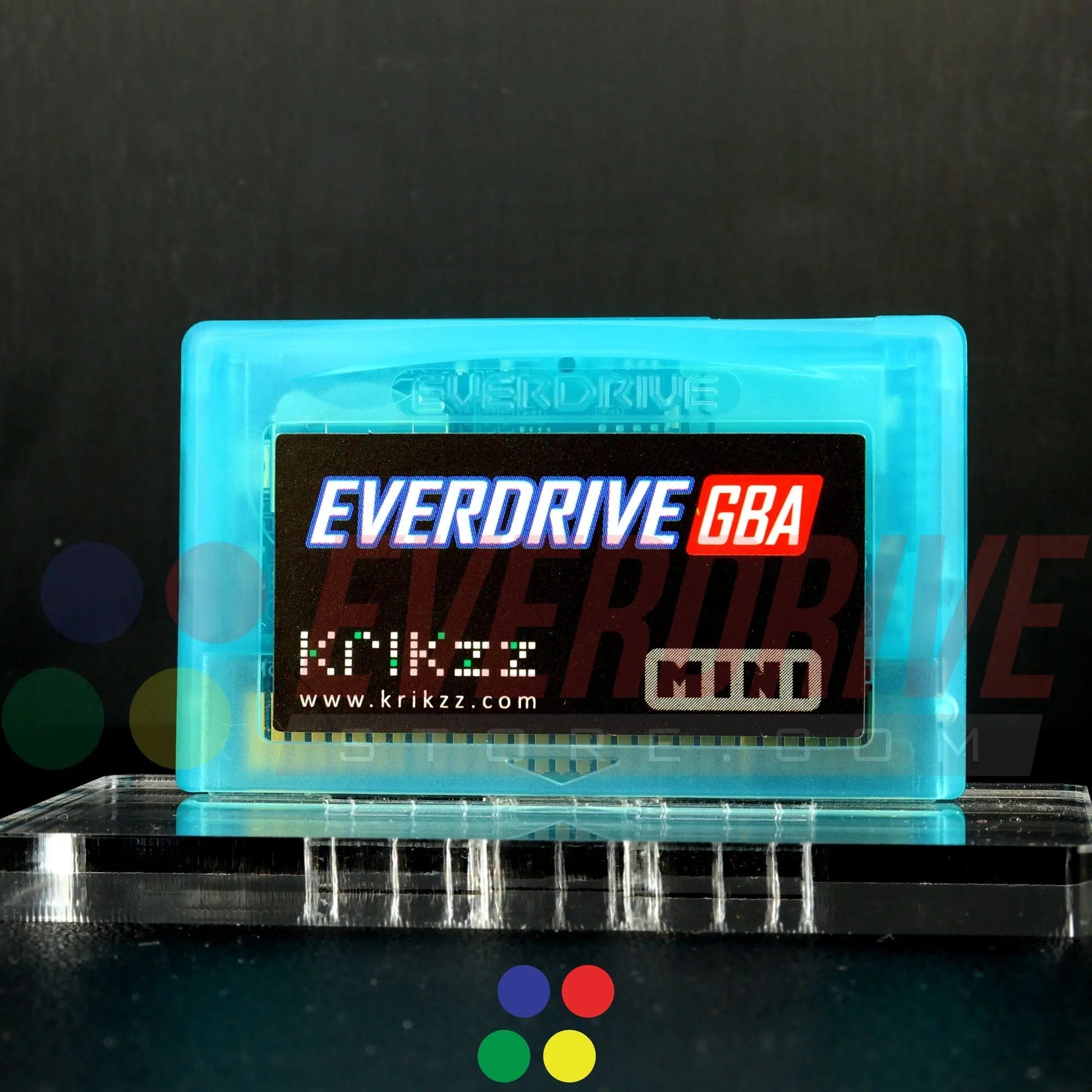 Everdrive GBA Mini - Frosted Turquoise Krikzz