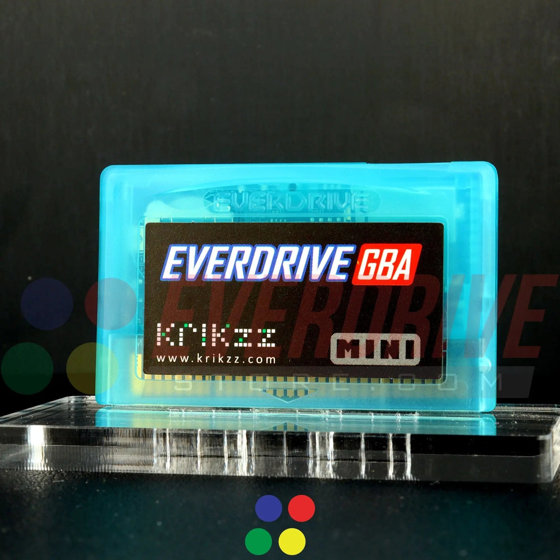 Everdrive GBA Mini - Frosted Turquoise Krikzz