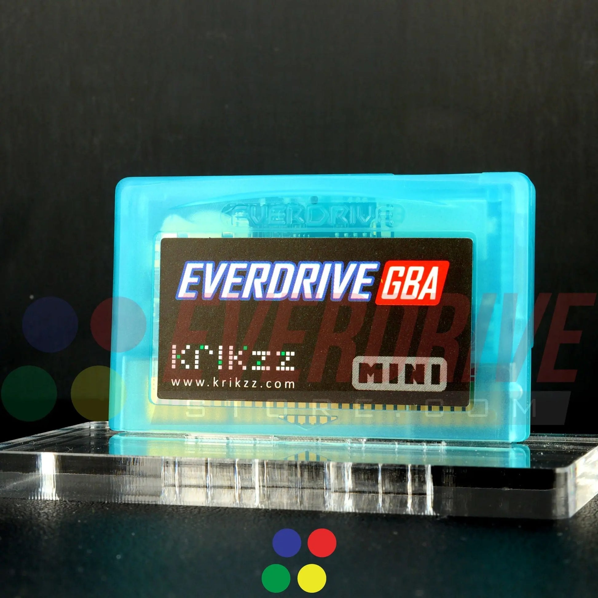 Everdrive GBA Mini - Frosted Turquoise Krikzz