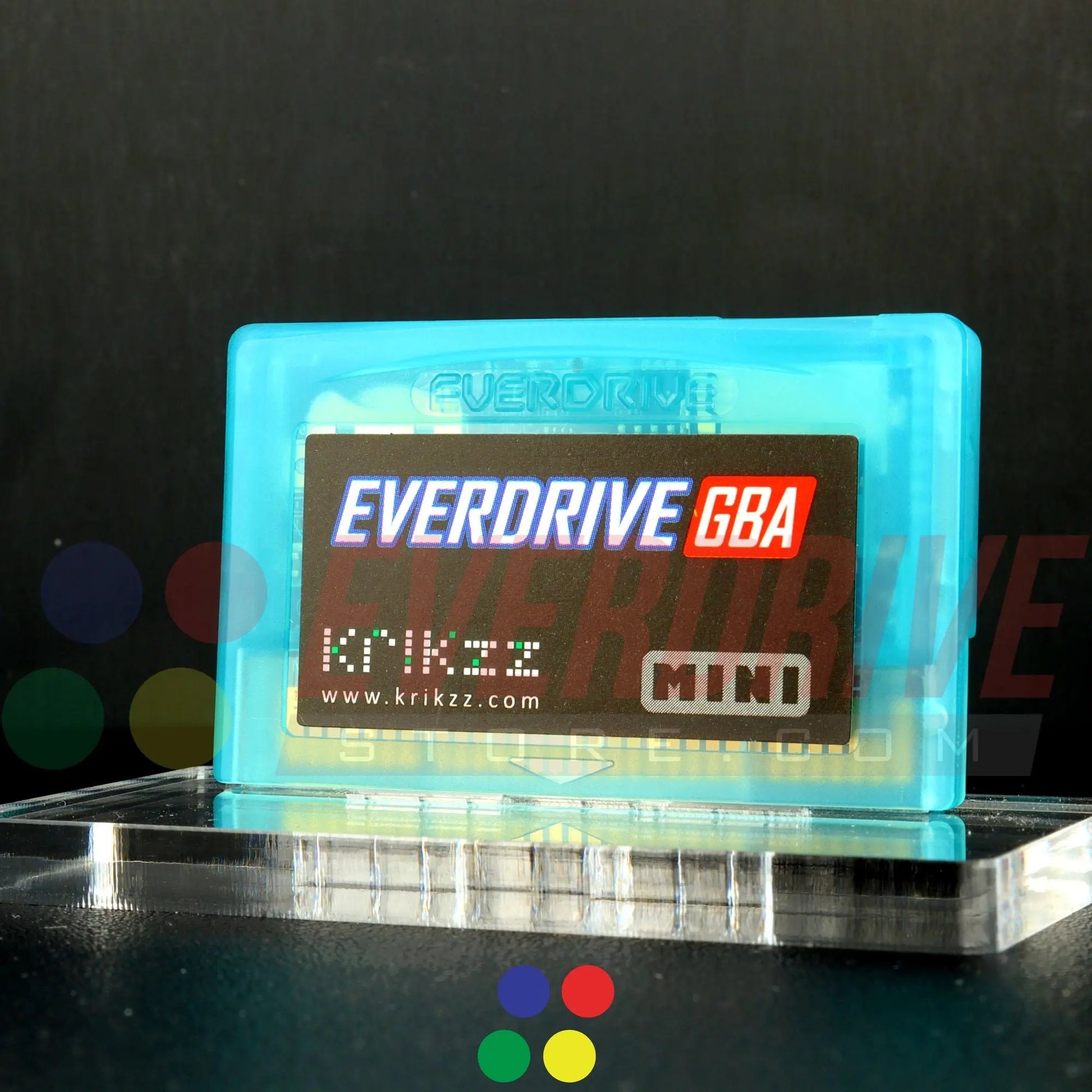 Everdrive GBA Mini - Frosted Turquoise Krikzz