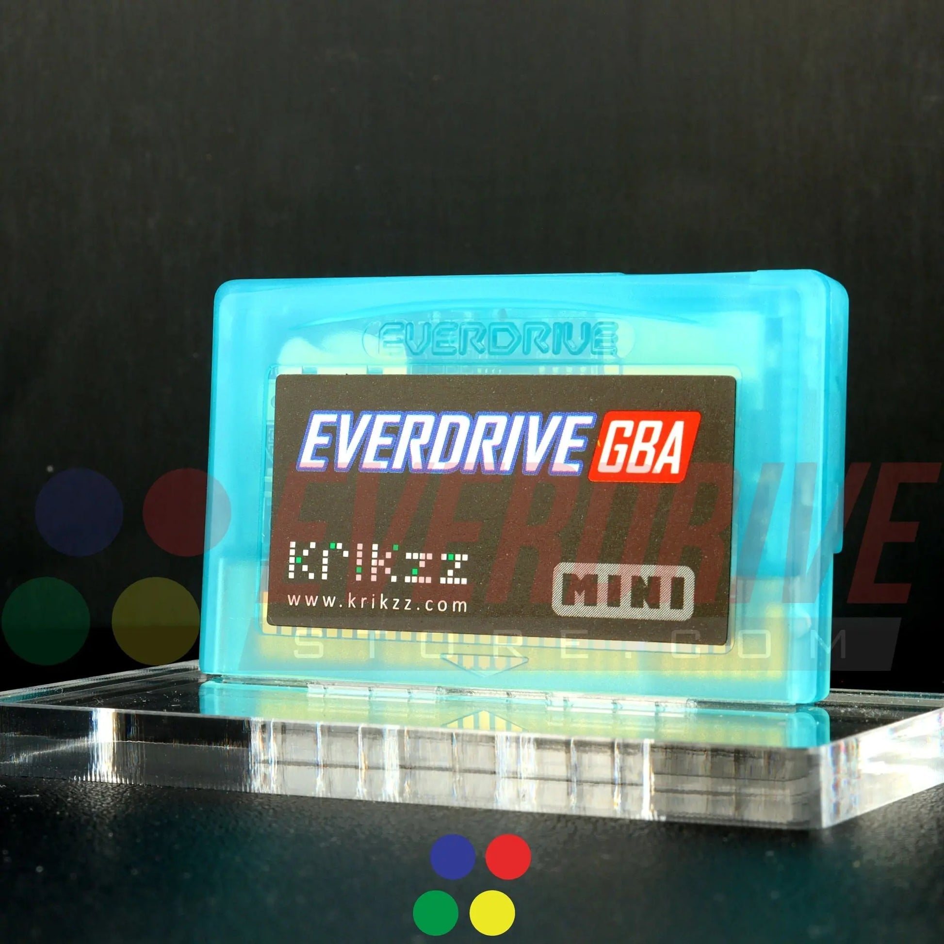 Everdrive GBA Mini - Frosted Turquoise Krikzz