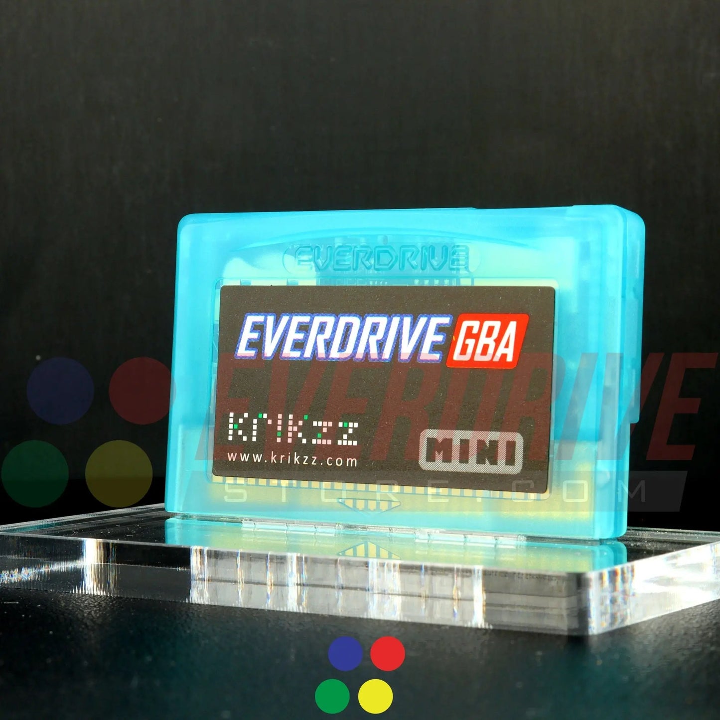 Everdrive GBA Mini - Frosted Turquoise Krikzz