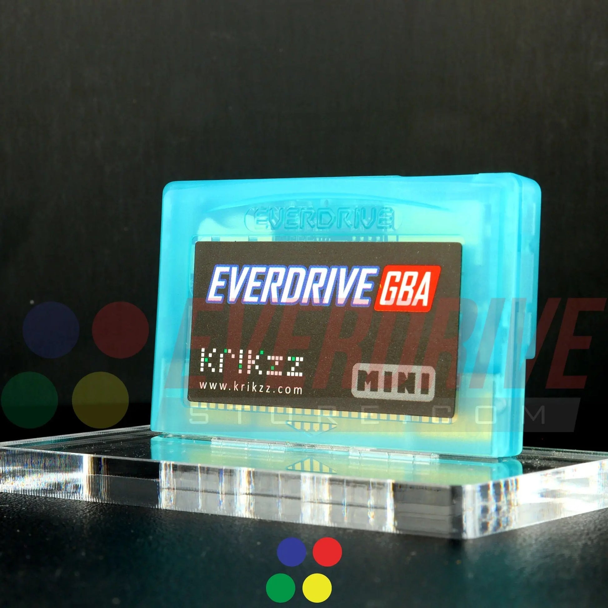 Everdrive GBA Mini - Frosted Turquoise Krikzz