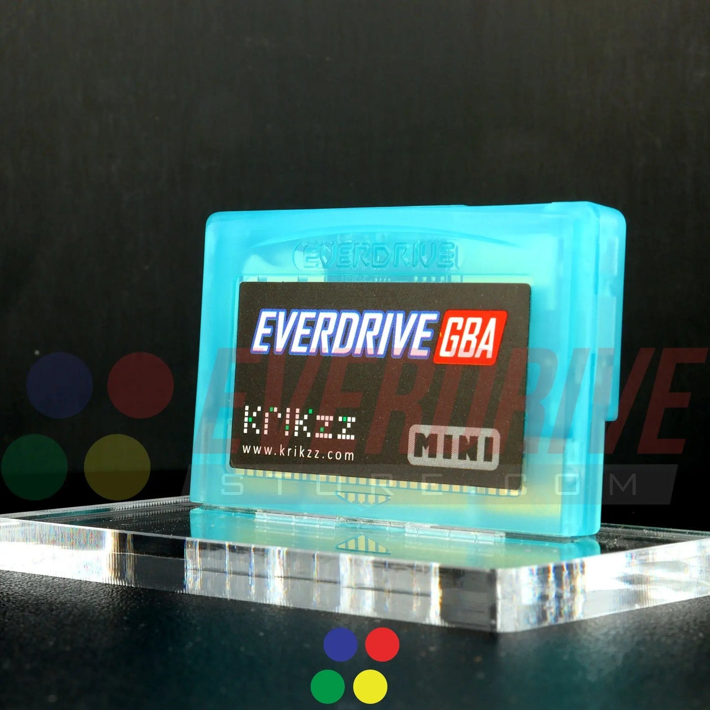 Everdrive GBA Mini - Frosted Turquoise Krikzz