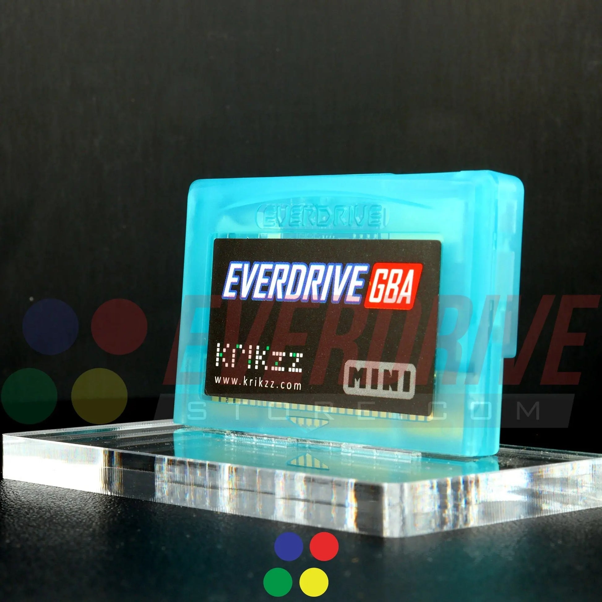 Everdrive GBA Mini - Frosted Turquoise Krikzz