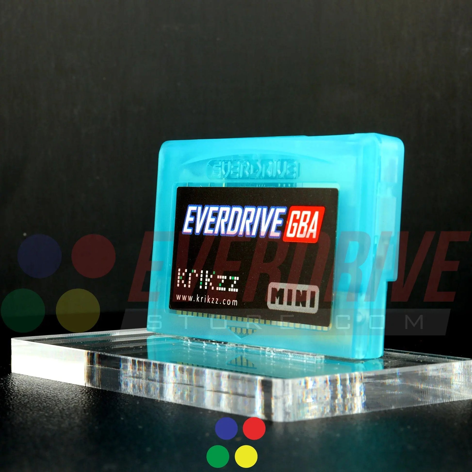 Everdrive GBA Mini - Frosted Turquoise Krikzz