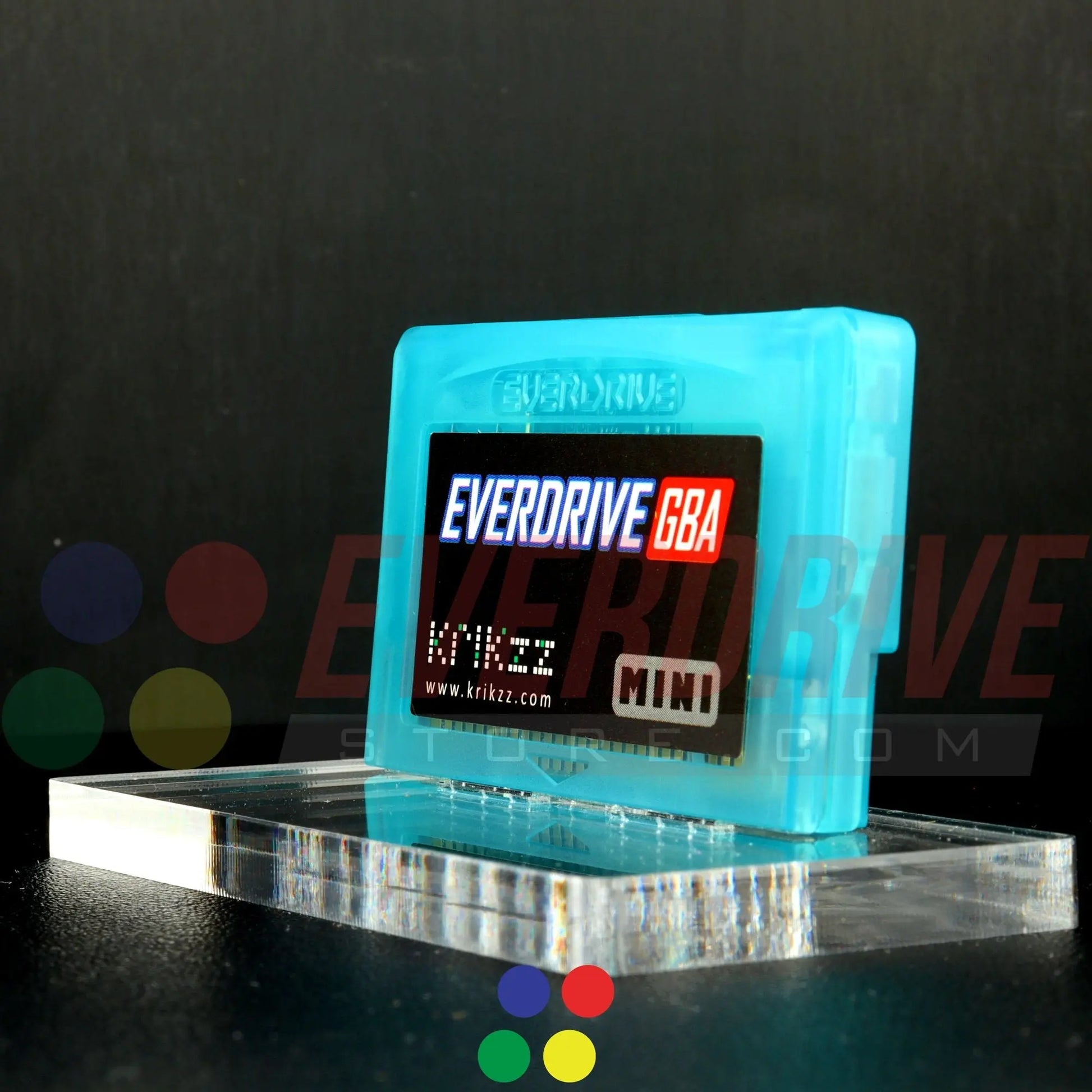 Everdrive GBA Mini - Frosted Turquoise Krikzz