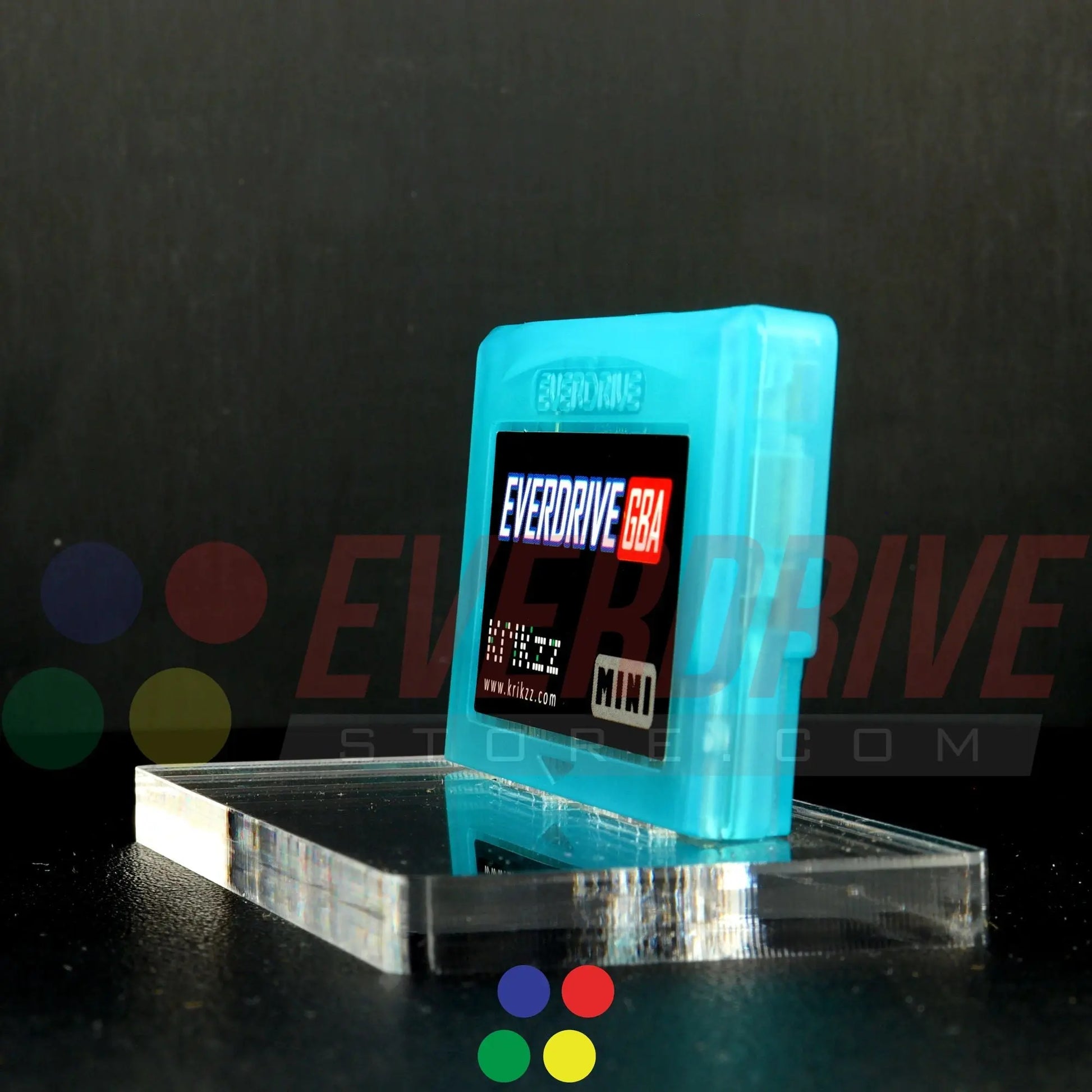 Everdrive GBA Mini - Frosted Turquoise Krikzz