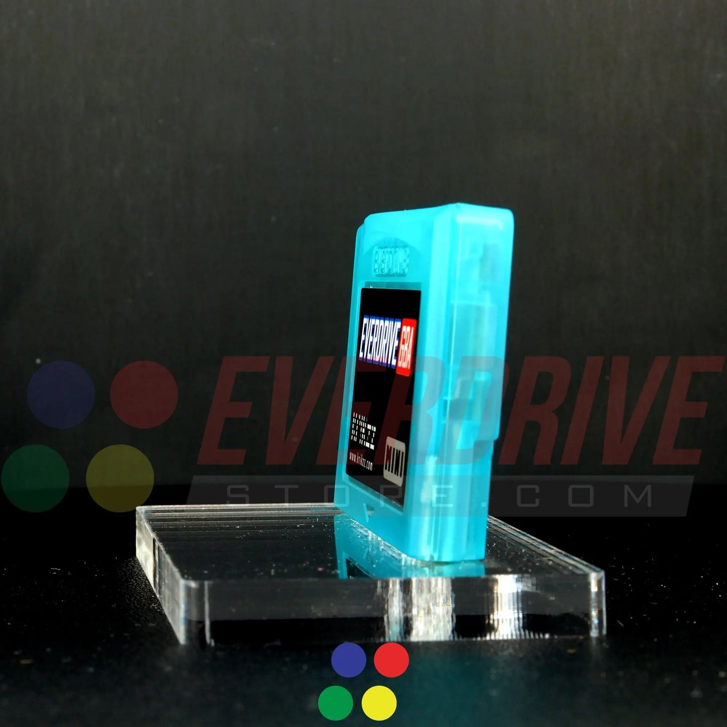 Everdrive GBA Mini - Frosted Turquoise Krikzz