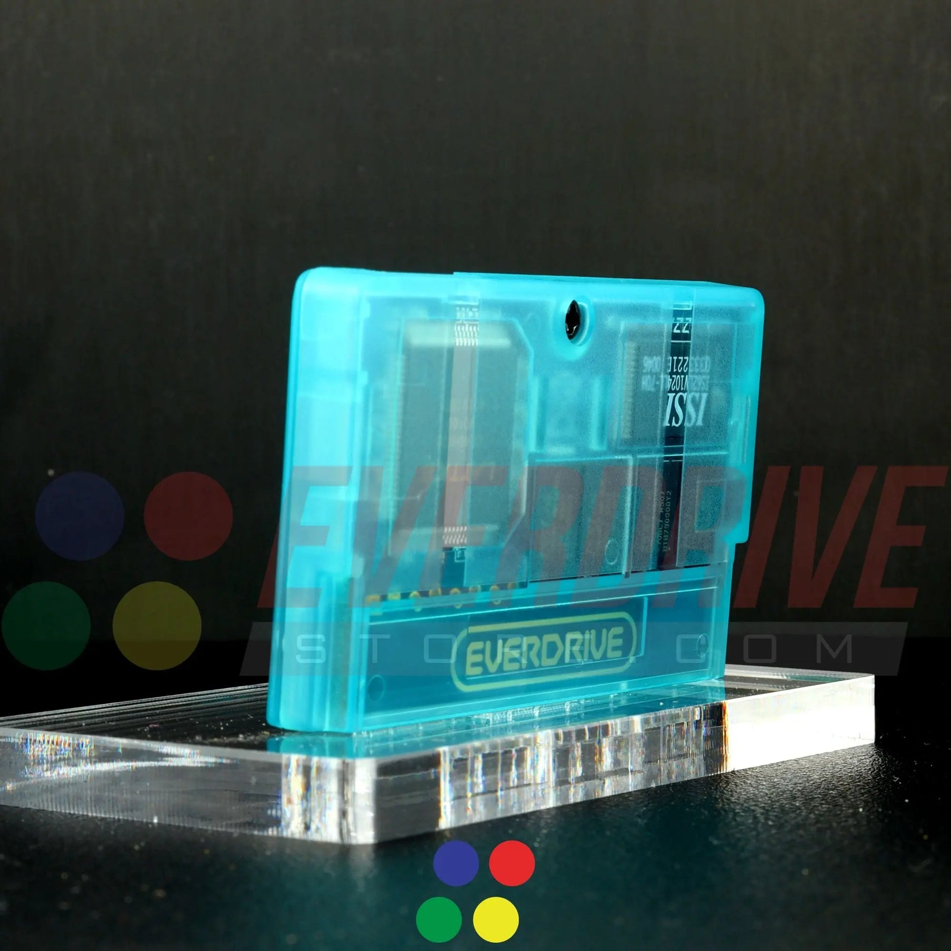 Everdrive GBA Mini - Frosted Turquoise Krikzz